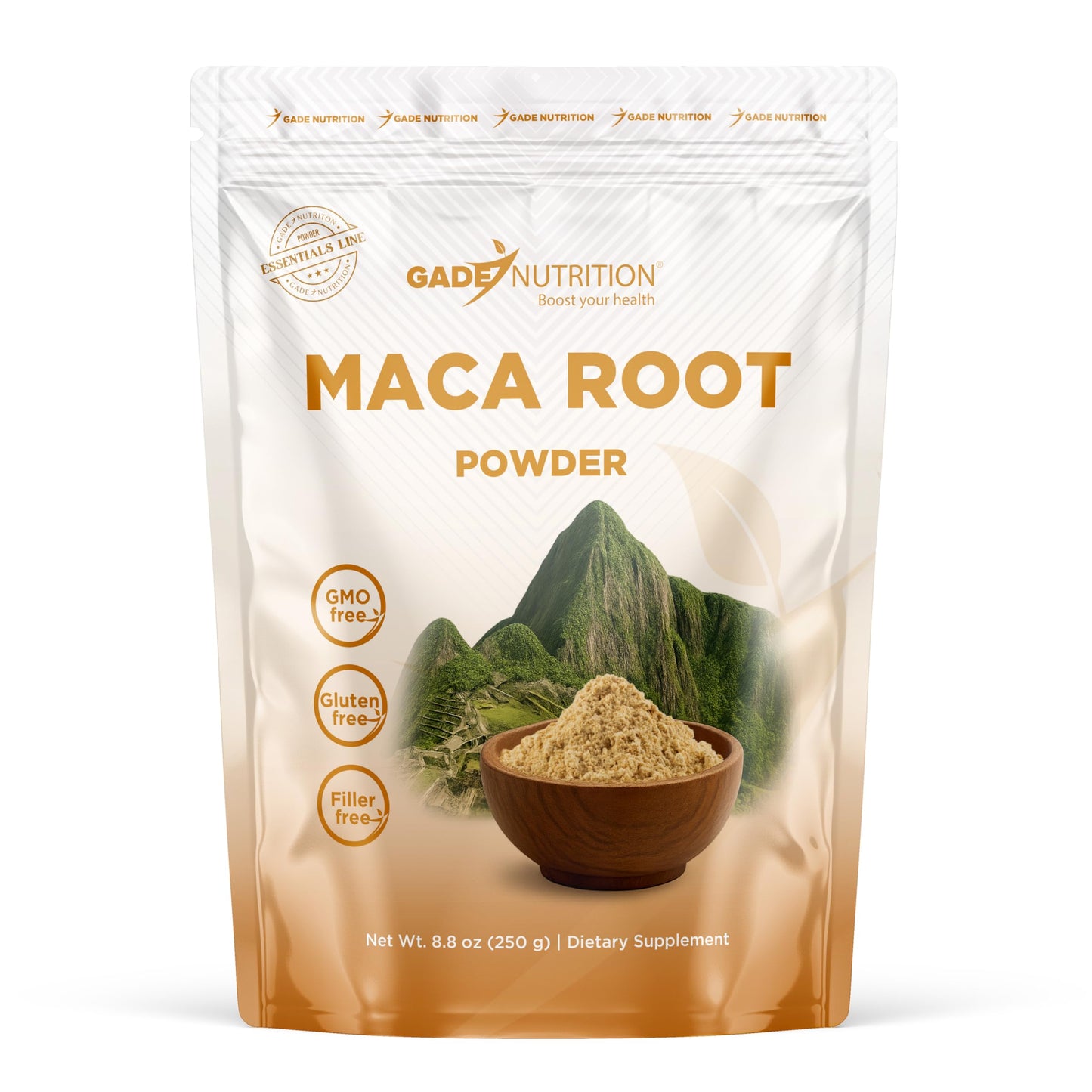 Gade Nutrition Organic Maca Root Trio Powder - Yellow, Red and Black Maca | 250g (8.8 oz) | Non-GMO, Gluten-Free, Dairy Free, Vegan | USA Ma - Medaid International