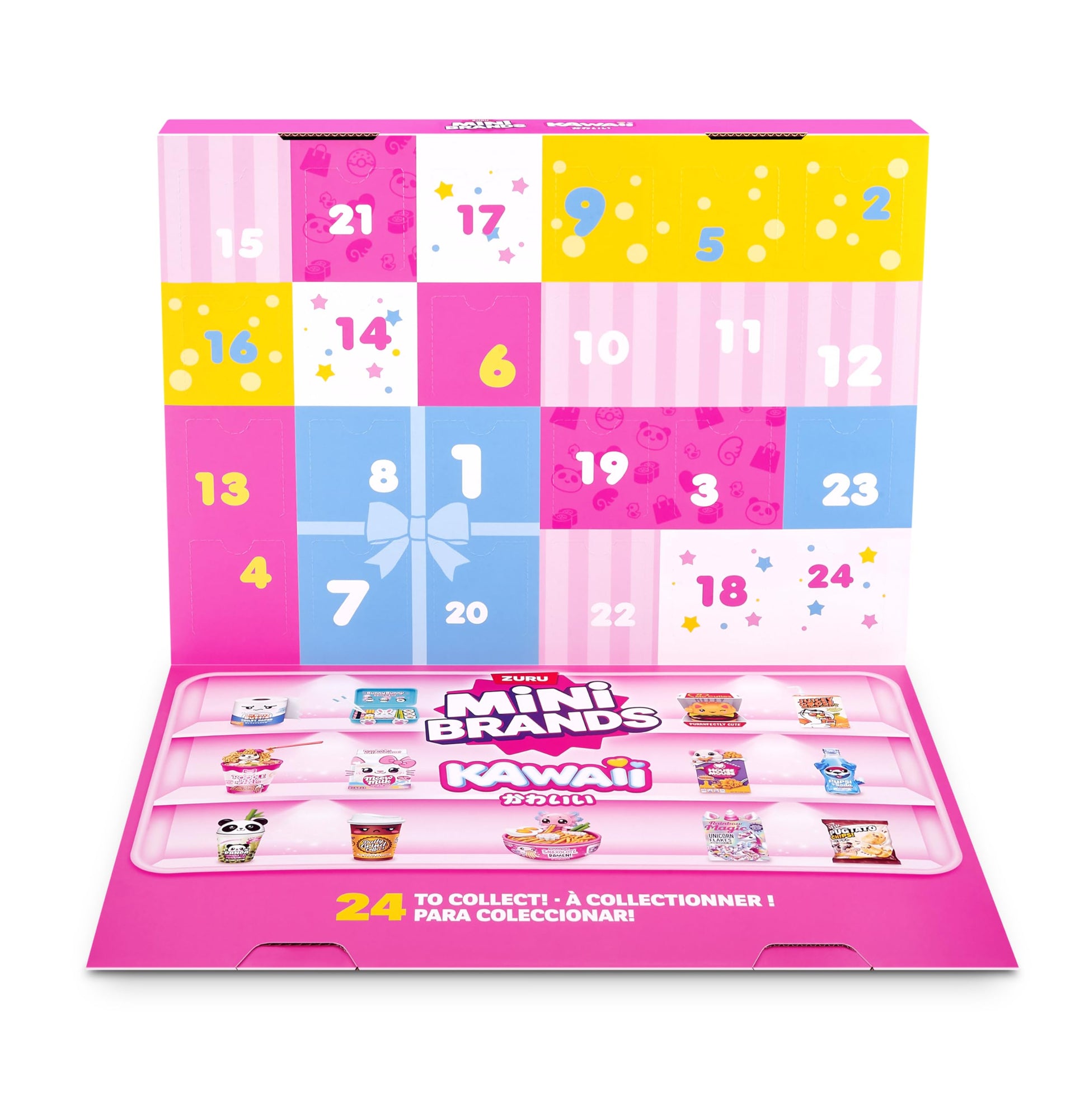Mini Brands Kawaii Advent Calendar by ZURU, Collectible Seaonal Toys for Girls - Medaid International