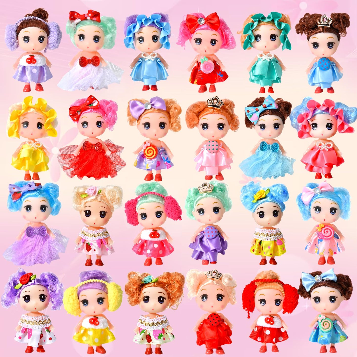 Advent Calendar 2025 for Girls - Christmas Princess Dolls Advent Calendar Gifts, Christmas Countdown 24 Days for Toddler Kids Girls - Medaid International
