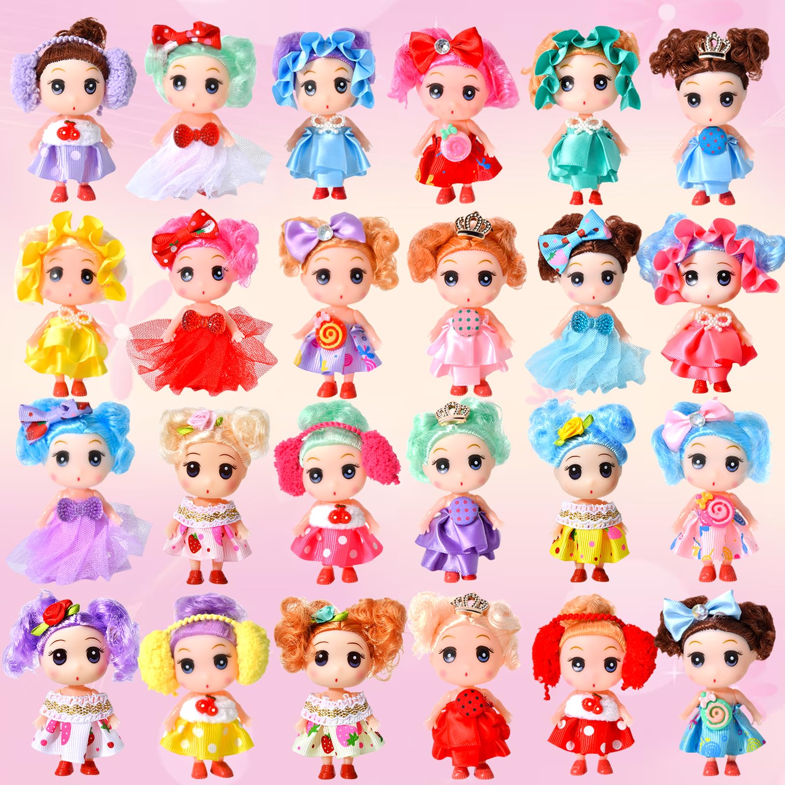 Advent Calendar 2025 for Girls - Christmas Princess Dolls Advent Calendar Gifts, Christmas Countdown 24 Days for Toddler Kids Girls - Medaid International