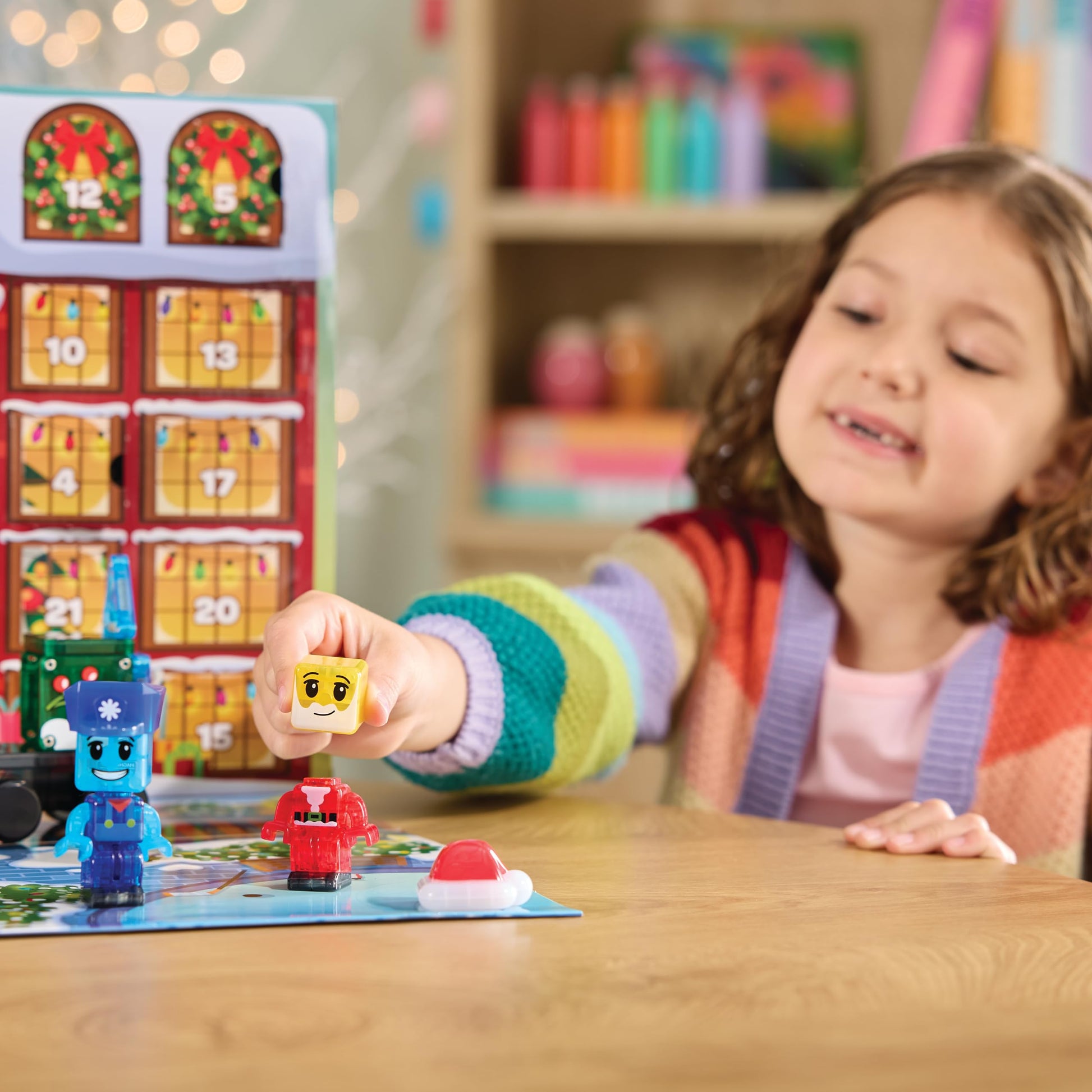 MAGNA-TILES microMAGS Advent Calendar 34-Piece Magnetic Construction Set, The Original Magnetic Building Brand - Medaid International
