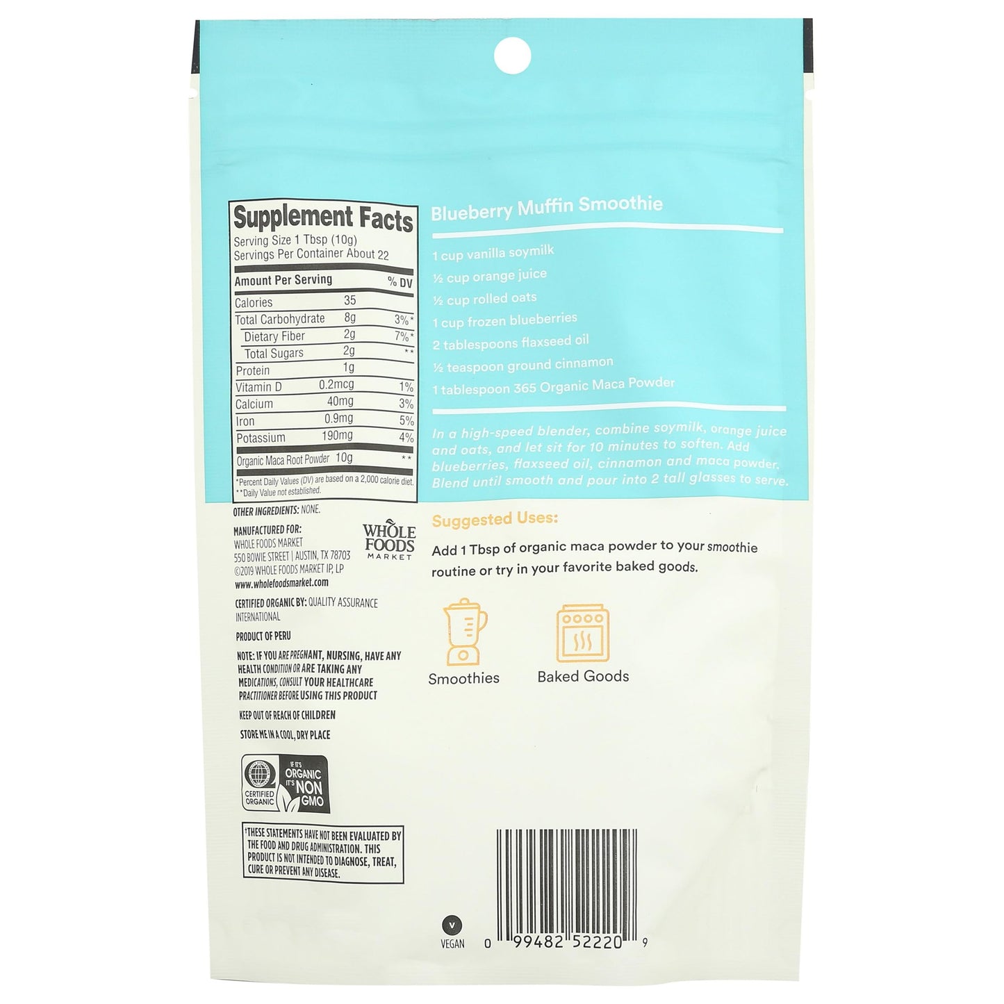 365 by Whole Foods Market, Organic Maca Powder, 8 Ounce - Medaid International