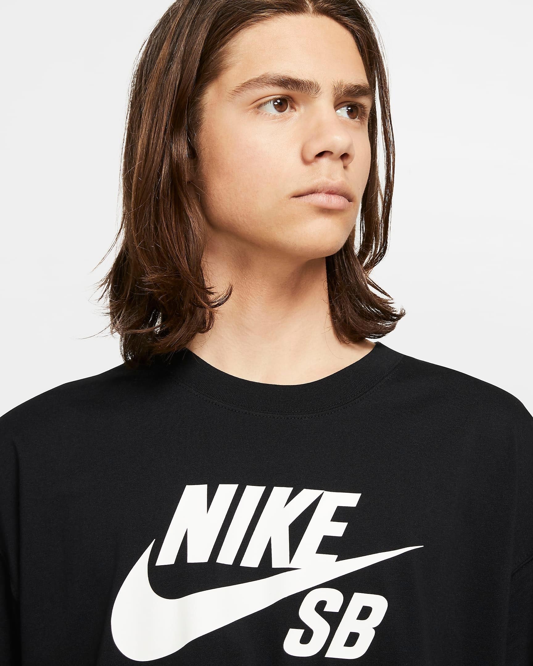Nike SB Logo Skate Tee Black - White - Medaid International