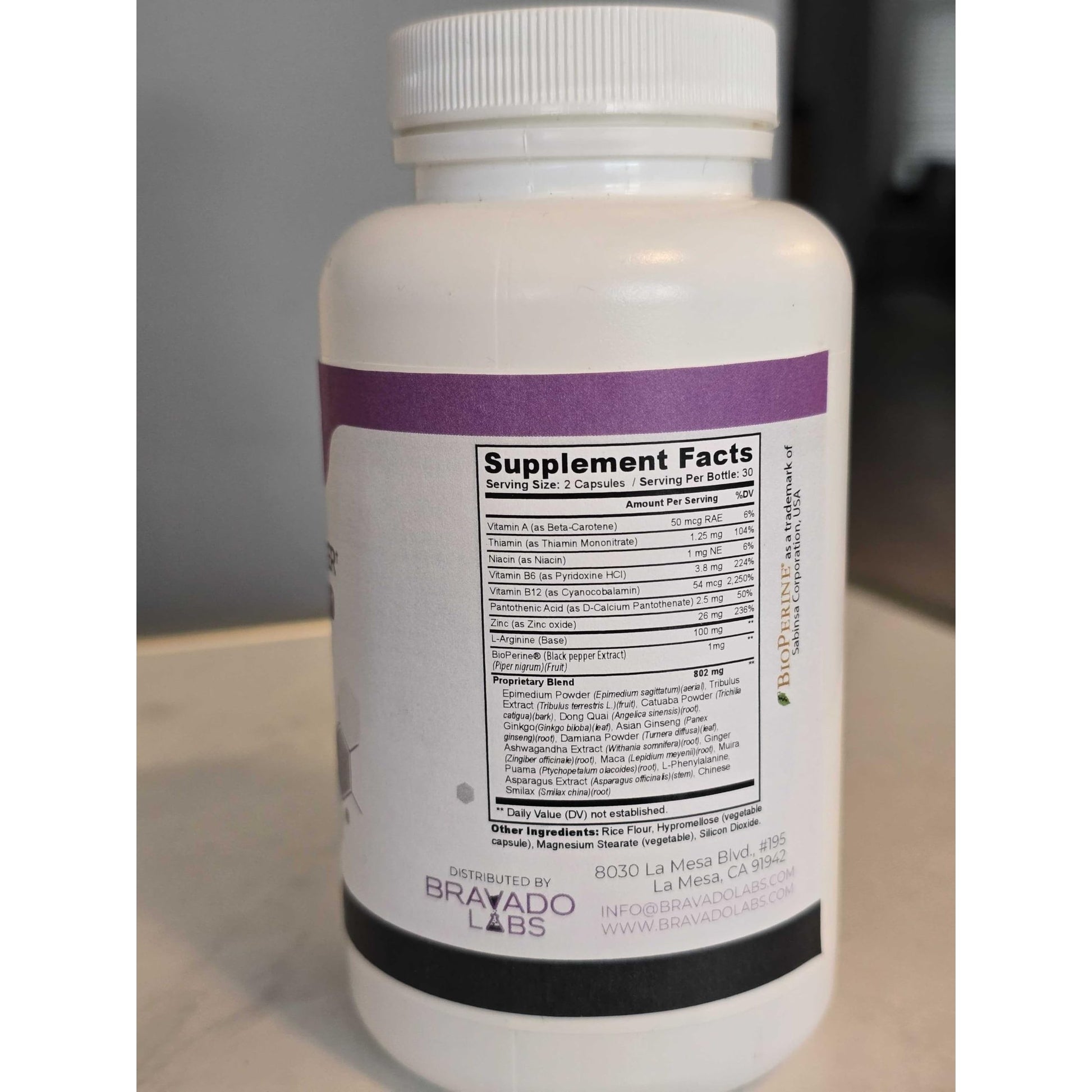 Bravado Labs Women’s Herbal Energy Supplement with Maca, Ashwagandha & Dong Quai – Plant-Based Capsules for Daily Balance, Focus & Wellness – 60 Vegan Capsules - Medaid International