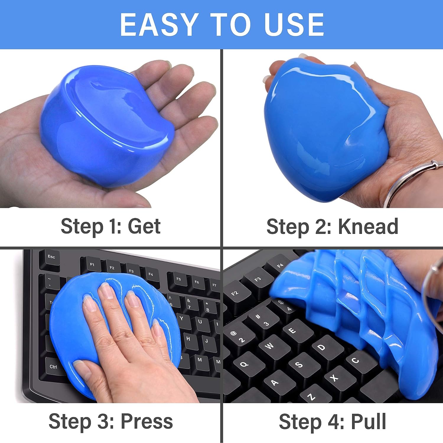 Cleaning Slime, Cleaning Gel for car dashboard, keyboard and home electronics - Medaid International