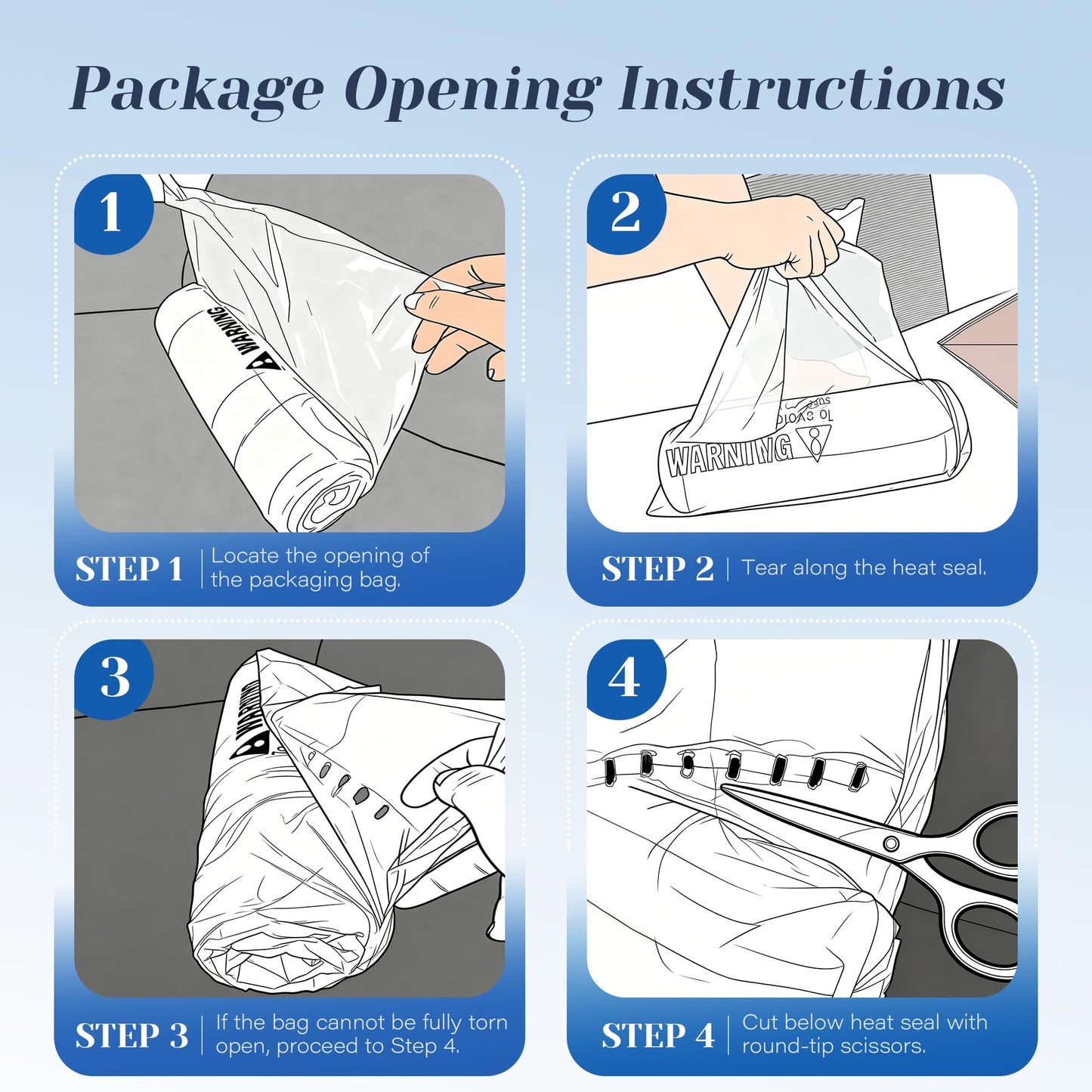 Mosluna Shredded Memory Foam Pillows Queen Size Set of 2, Soft Bed Pillow for Side and Back Sleepers, Medium Firm Pillows 2 Pack with Gusset(20"x30") - Medaid International