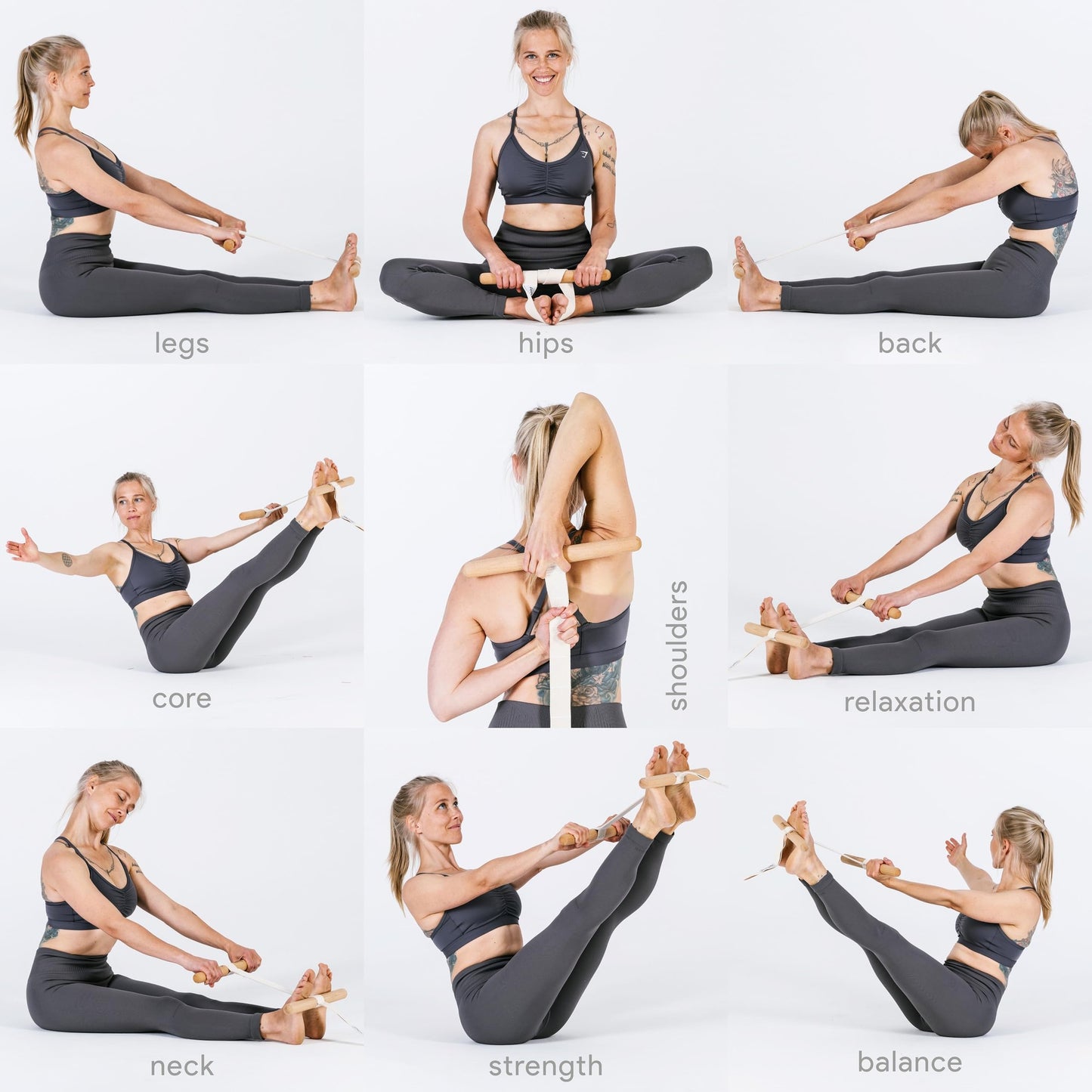 FlexBuddy® Stretching Tool – 2-in-1 Flexibility & Back Trainer | Daily Mobility & Pain Relief | Compact Stretch Aid for Home, Office & Gym - Medaid International