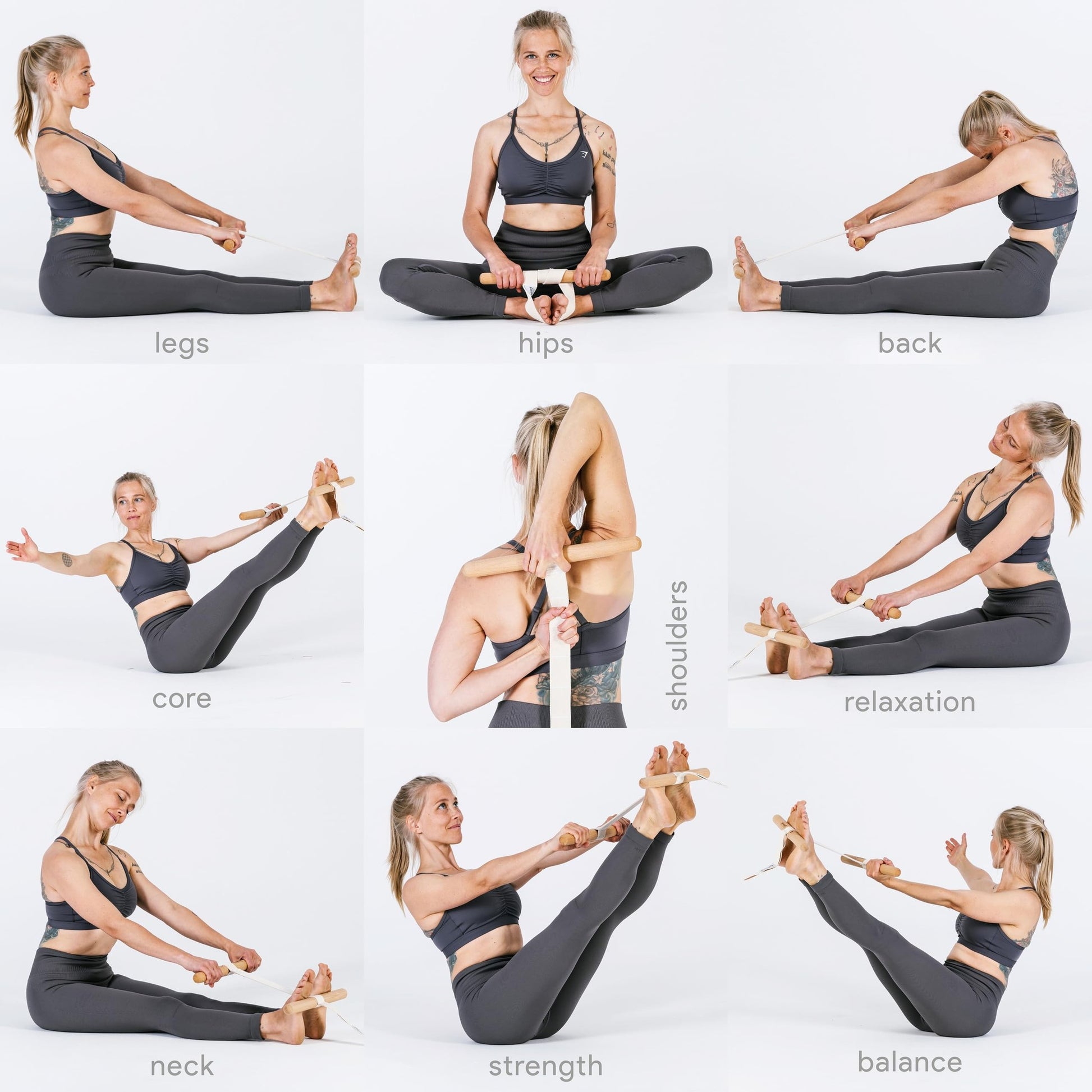 FlexBuddy® Stretching Tool – 2-in-1 Flexibility & Back Trainer | Daily Mobility & Pain Relief | Compact Stretch Aid for Home, Office & Gym - Medaid International