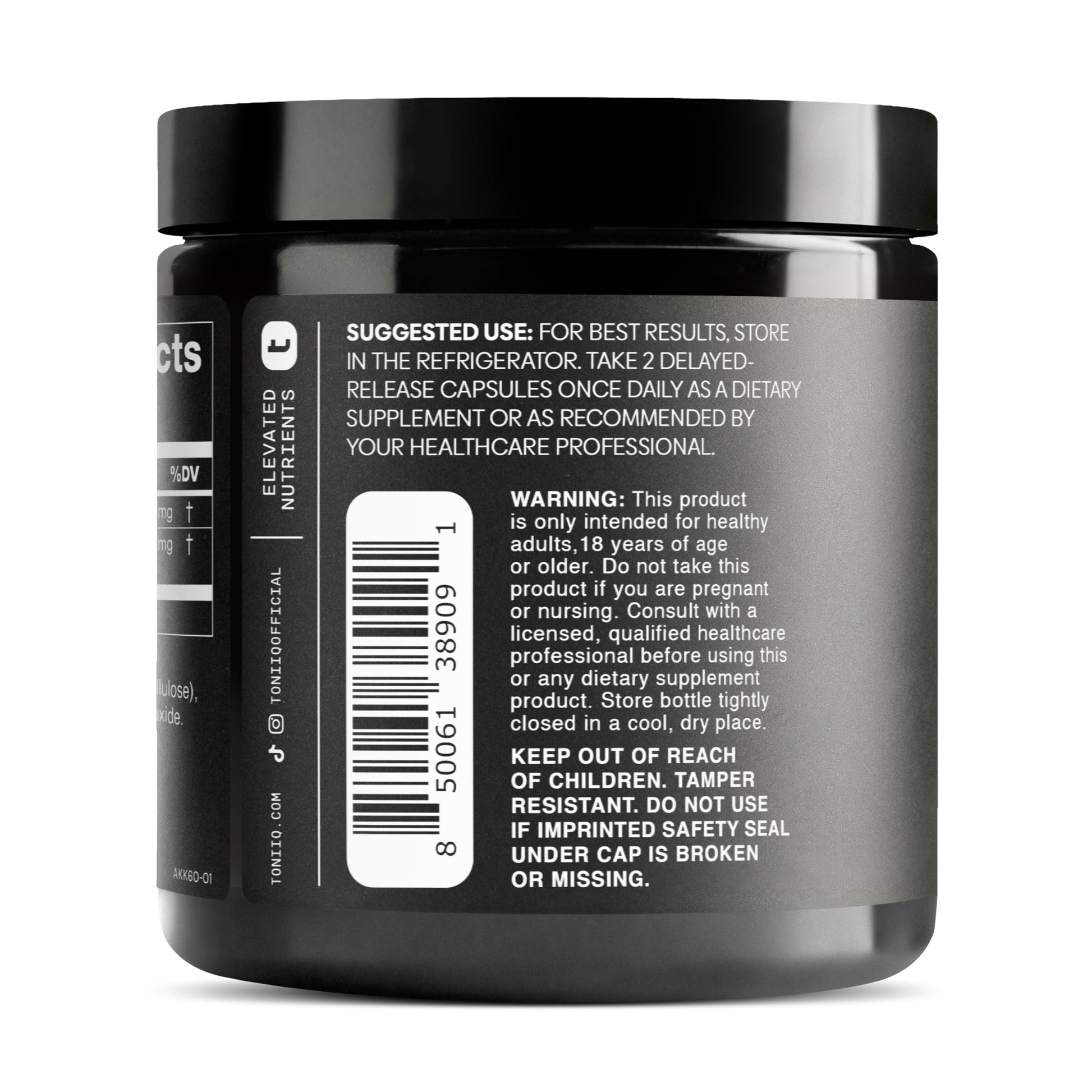 Toniiq Akkermansia Probiotic – 10 Billion TFU – Supports Gut Health & GLP-1 Activity - Medaid International