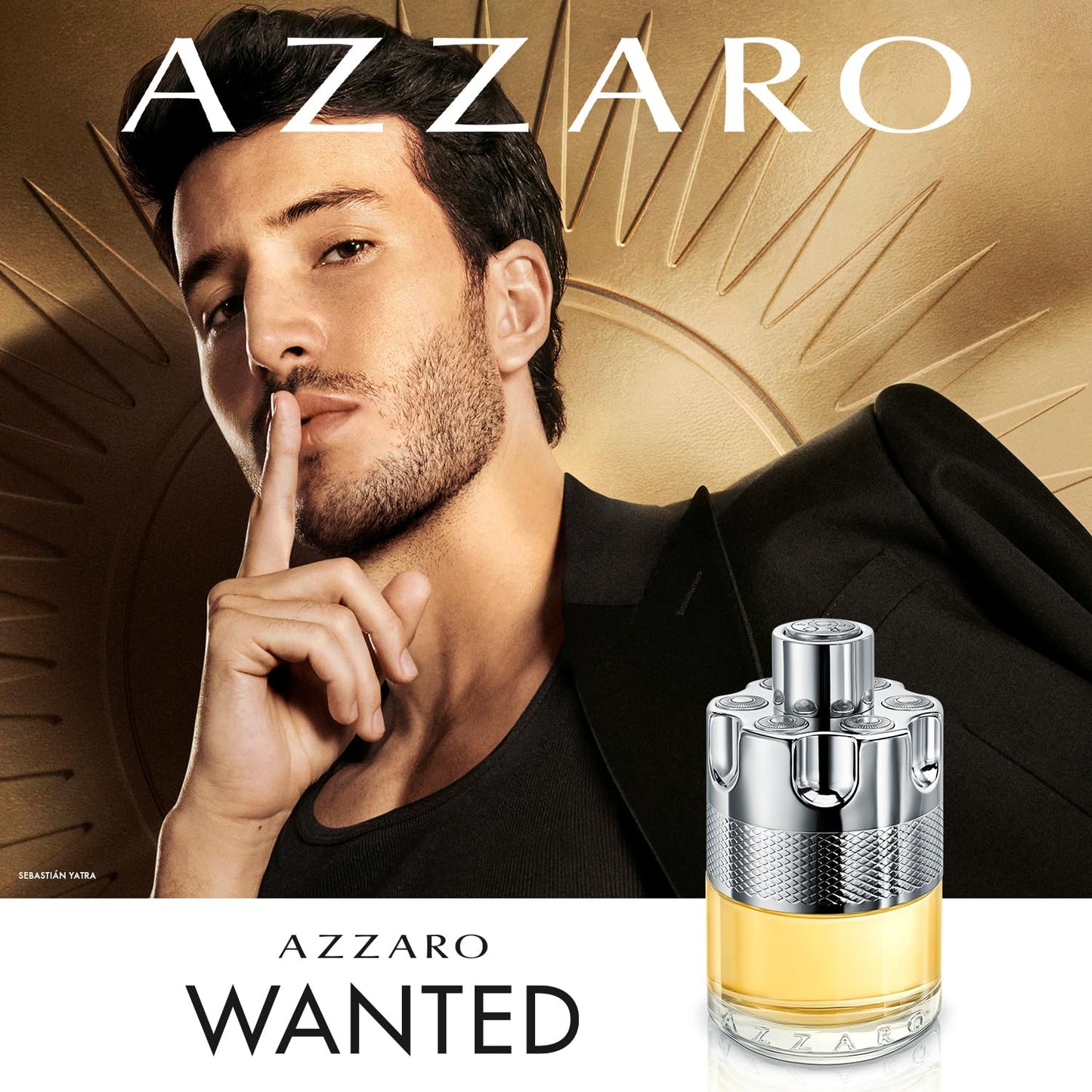 Azzaro Wanted Eau de Toilette - Vibrant & Irresistible Mens Cologne - Woody, Citrus & Spicy Fragrance - Cardamom, Lemon, Vetiver - Everyday Wear - Luxury Perfumes for Men - Full Size, 3.3 Fl. Oz - Medaid International