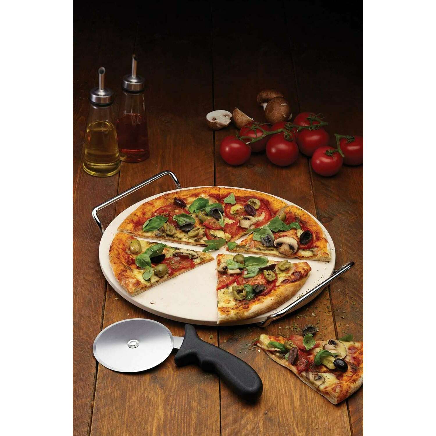 World of Flavours Italian Pizza Stone Set - Medaid International