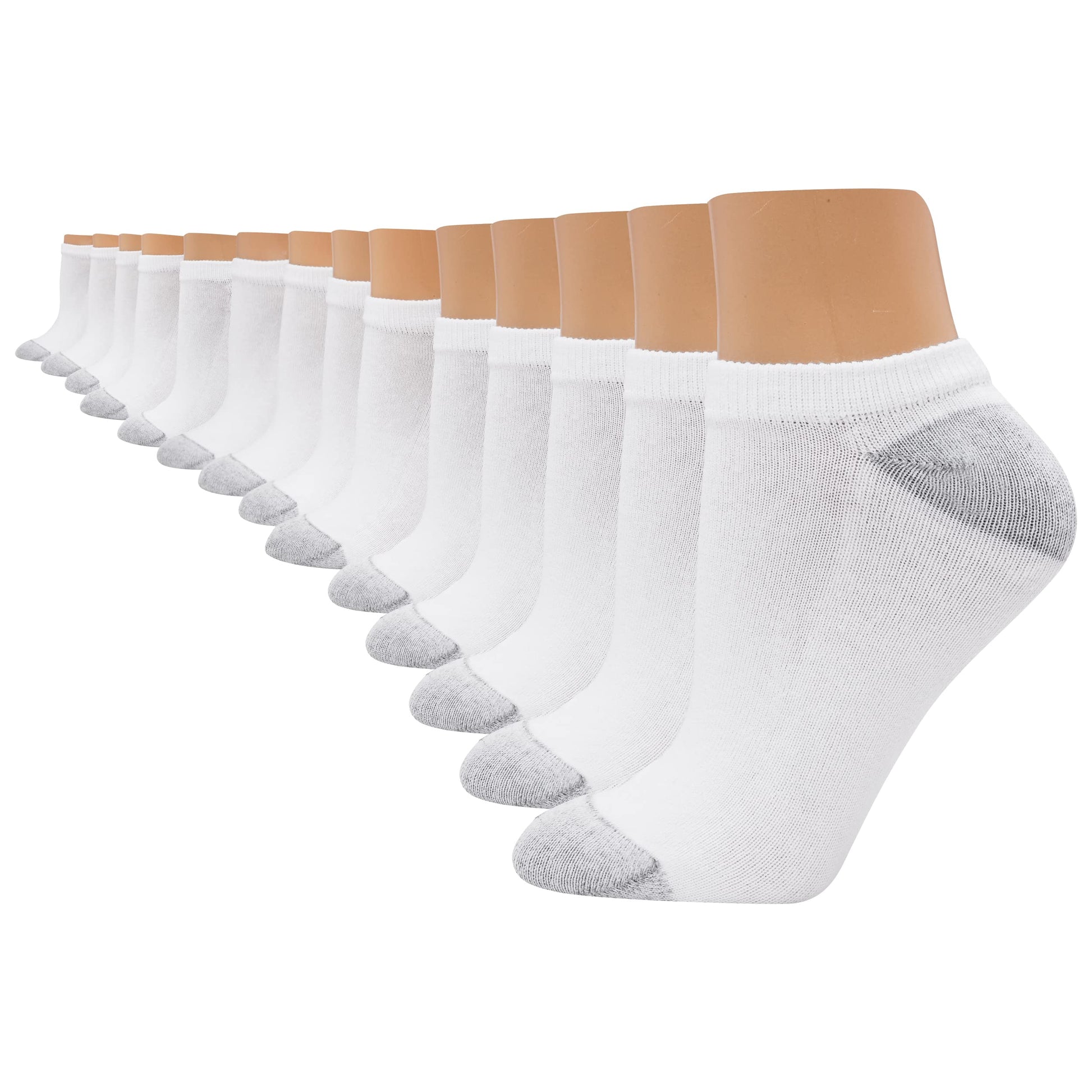 Hanes Women's Value, Show Soft Moisture-Wicking Socks, Available in 10 and 14-Packs, White-14, 5-9 - Medaid International