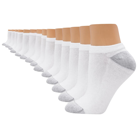 Hanes Women's Value, Show Soft Moisture-Wicking Socks, Available in 10 and 14-Packs, White-14, 5-9 - Medaid International