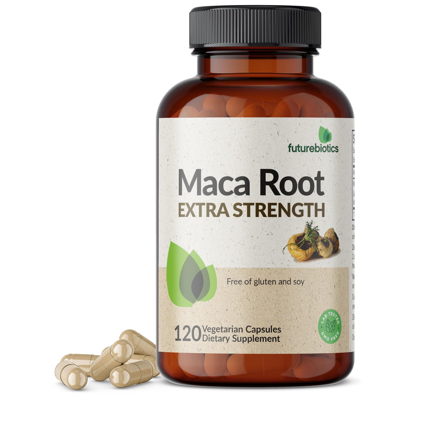Futurebiotics Maca Root Extra Strength Supports Energy, Stamina & Reproductive Health, Non-GMO, 120 Vegetarian Capsules - Medaid International