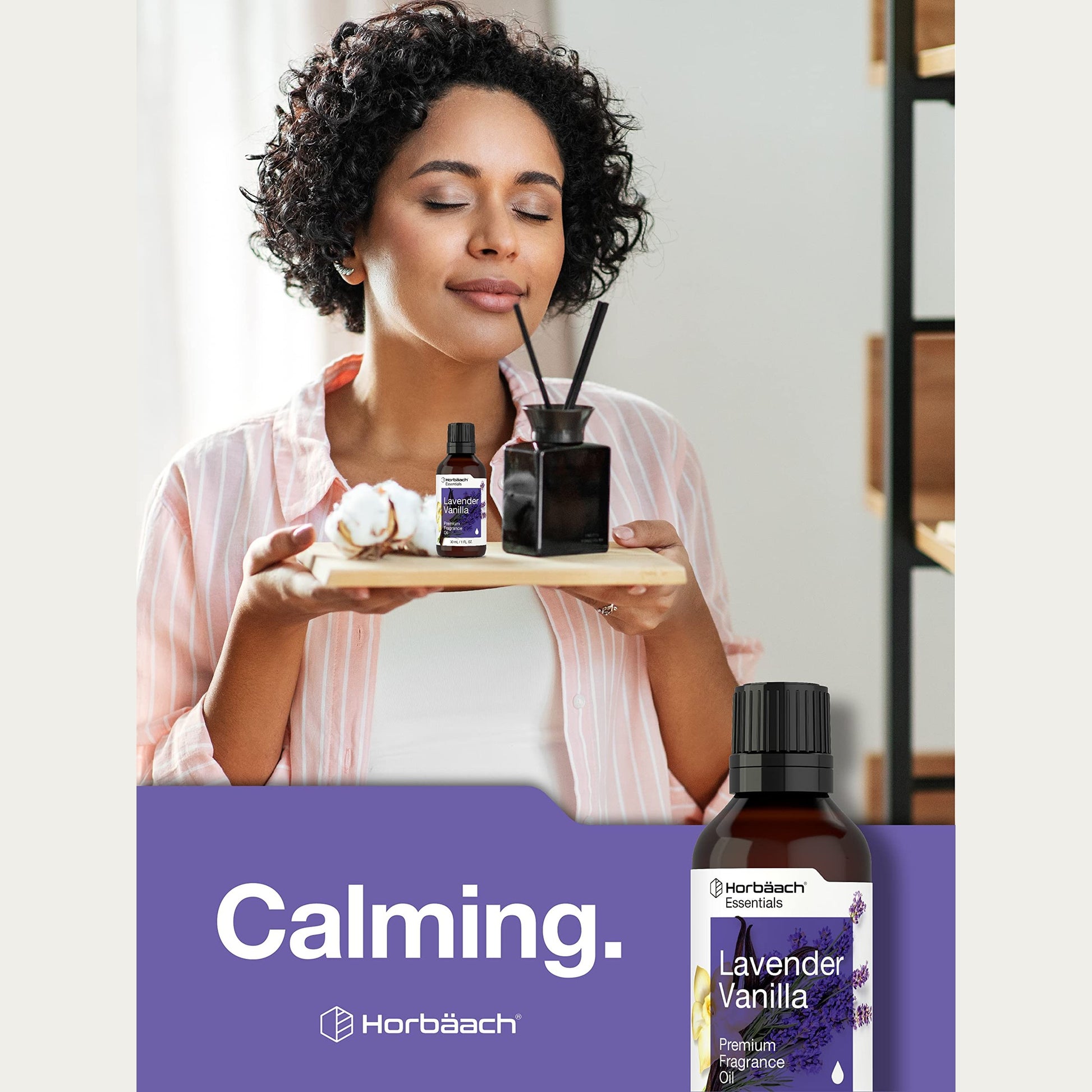 Horbäach Lavender Vanilla Fragrance Oil | 1 fl oz (30ml) | Premium Grade | for Diffusers, Candle and Soap Making, DIY Projects & More - Medaid International