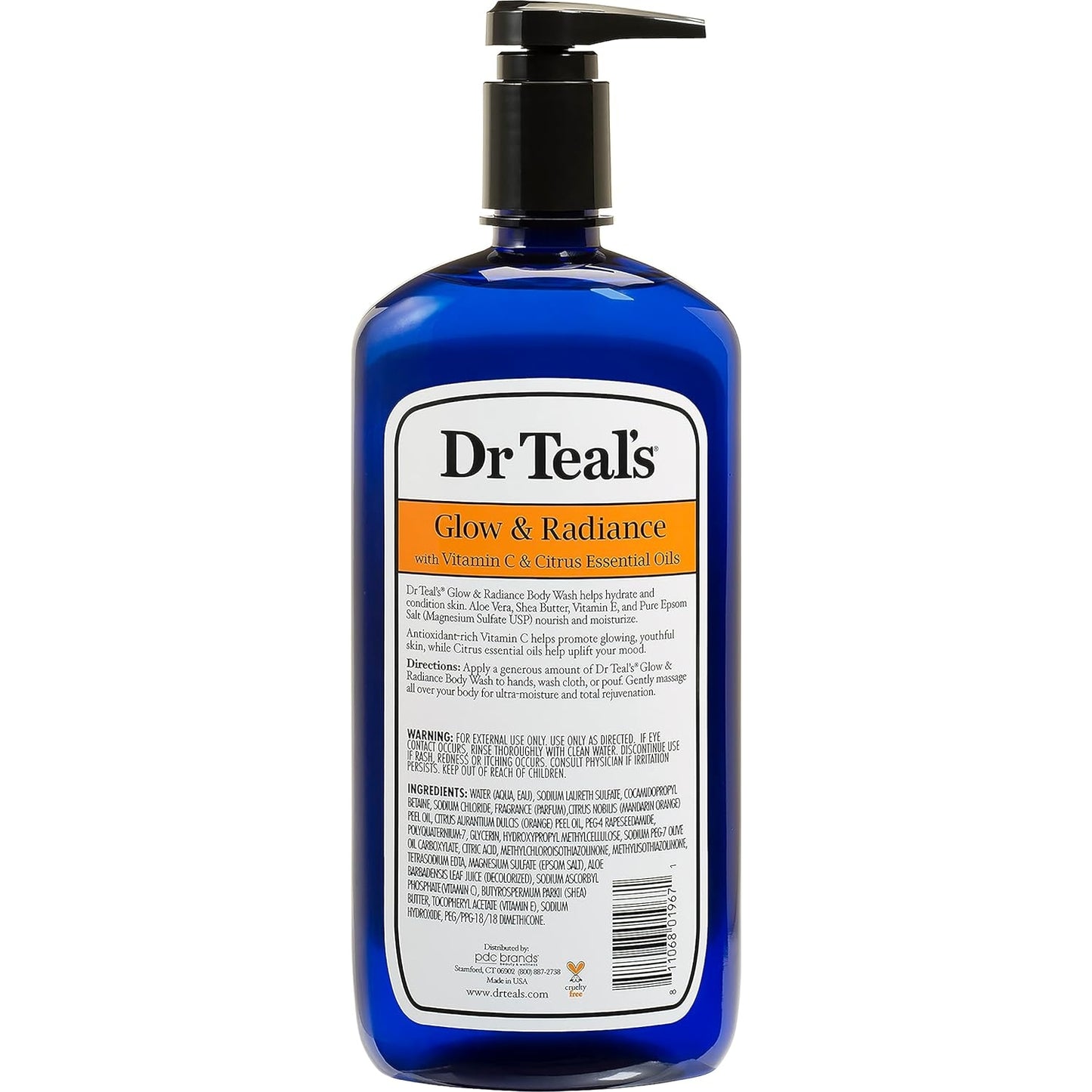 Dr. Teal's Epsom Salt Body Wash - Vitamin C and Citrus Oils, 710 ml - Medaid