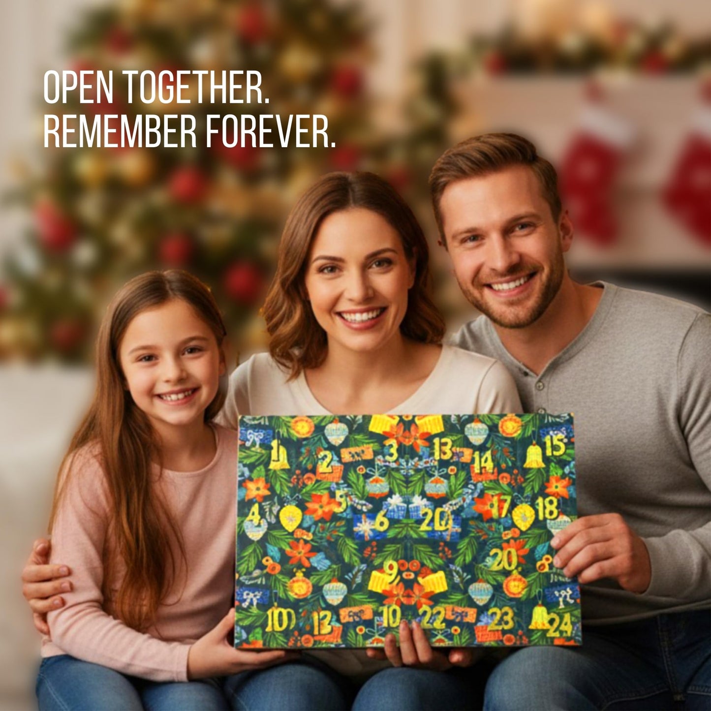 Advent Calendar 2025 – Limited Edition Christmas Gift Box with 24 Gourmet Snacks – A 24 Day Holiday Countdown for Making Lasting Memories, For Adults, Women, Men, Kids - Medaid International