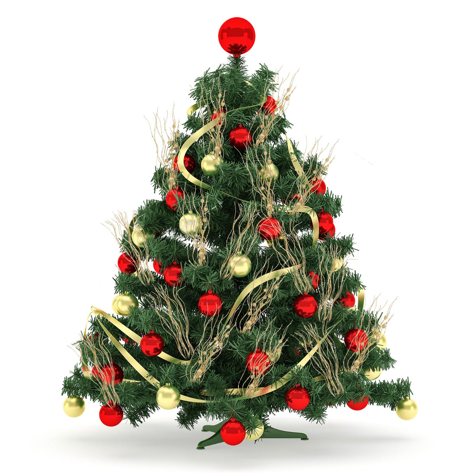 LOAVER 18 Pack Christmas Artificial Glitter Berry Stem Ornaments,15.7 Inches Decorative Xmas Picks Glittery Twigs Bead Sticks for Christmas Tree DIY Crafts Vase Fillers Party Supplies(Gold) - Medaid International