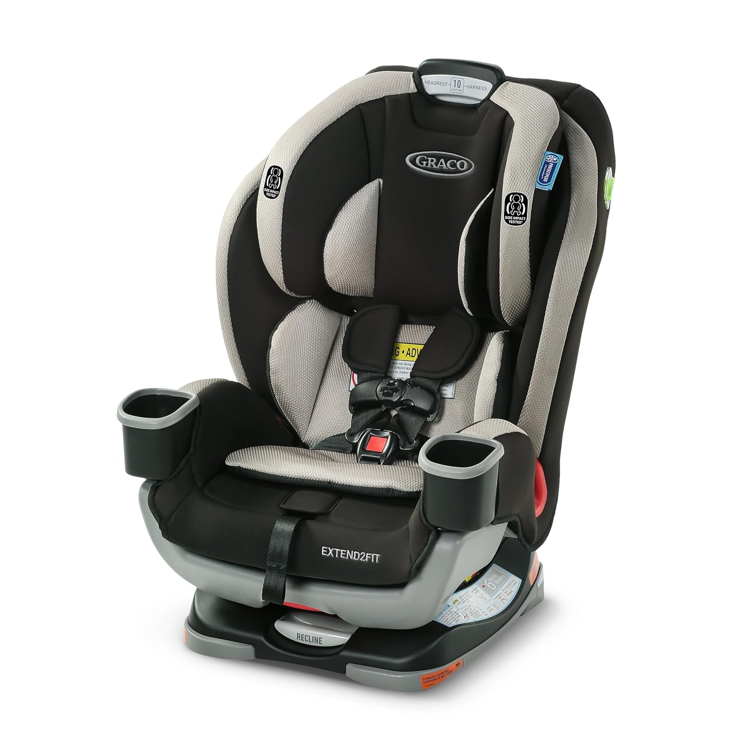 Graco Extend2Fit Convertible Car Seat, Rear-Facing and Forward-Facing, Extended Rear-Facing Seat Option, Redmond, Ideal for Newborns, Infants, and Toddlers - Medaid - Lebanon