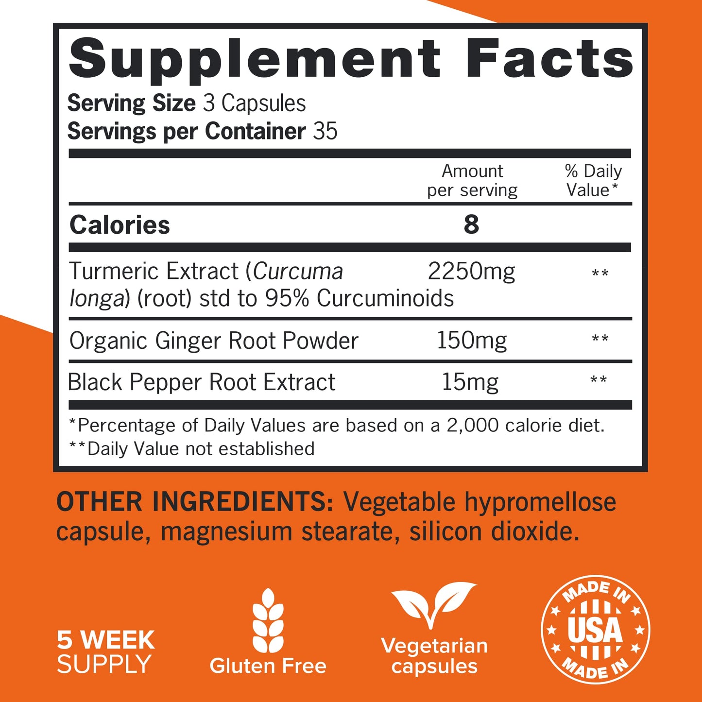 Qunol Turmeric Curcumin with Black Pepper & Ginger, 2400mg Turmeric Extract with 95% Curcuminoids, Extra Strength Supplement, Enhanced Absorption, Joint Support Supplement, 105 Count - Medaid International