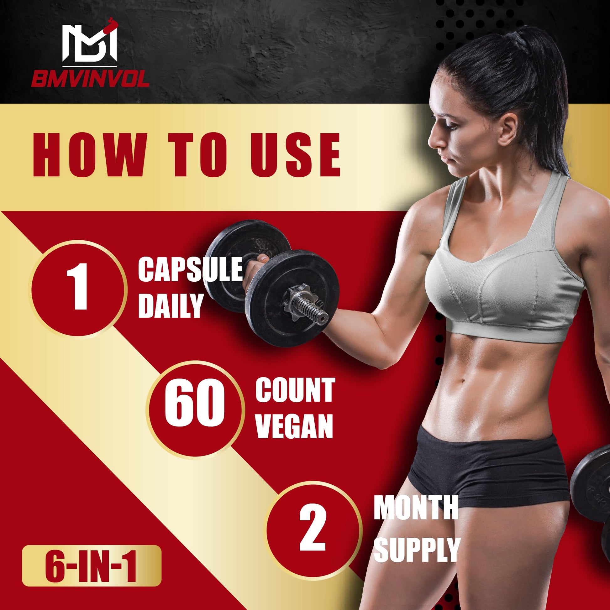 Berberine Supplement with Ceylon Cinnamon, Turmeric, Artichoke, Milk Thistle - Berberine HCl Supplement Pills - 60 Capsules [2-Month Supply] - Medaid International