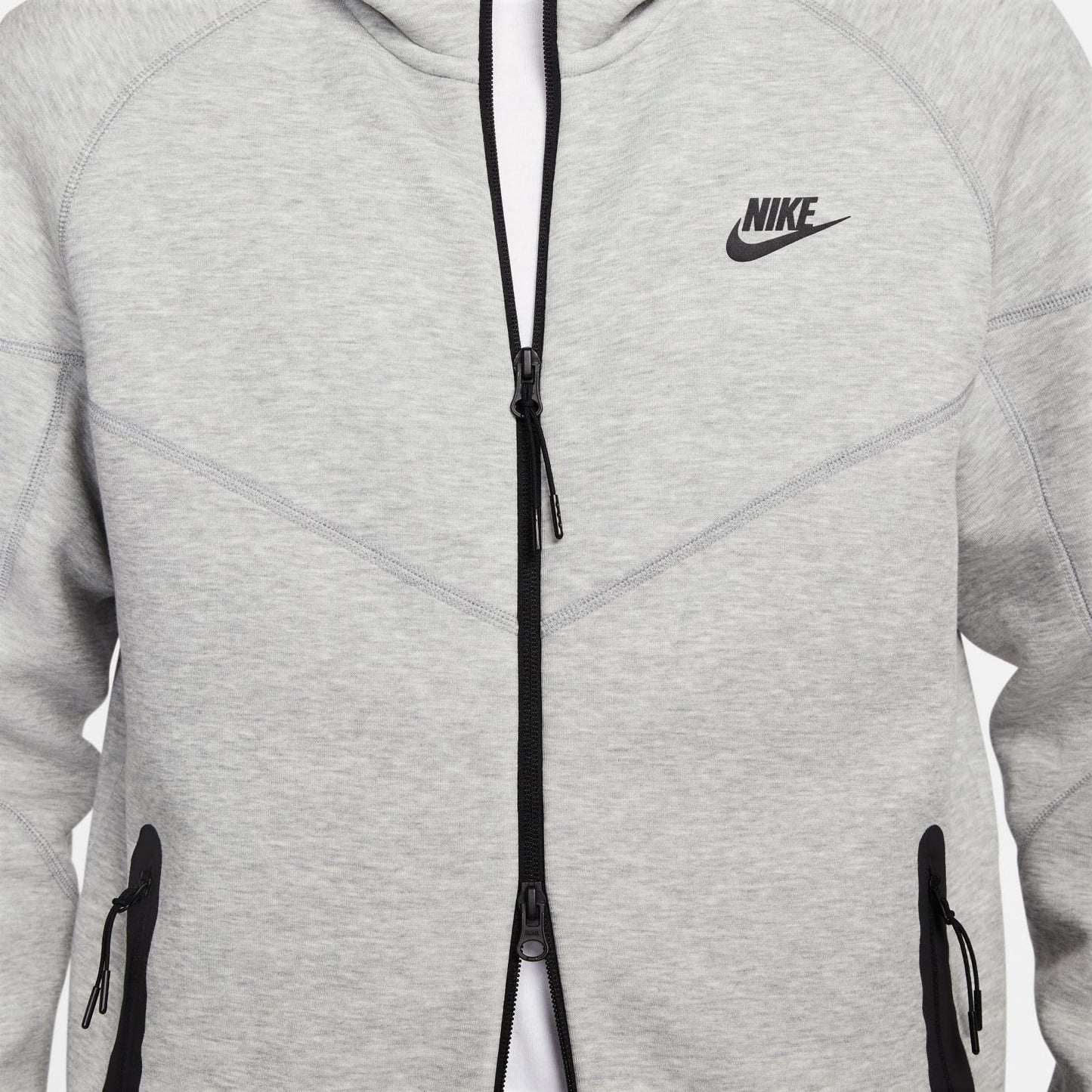 Nike Sportswear Tech Fleece Windrunner Men's Full-Zip Hoodie (DK GREY HEATHER/BLACK, FB7921-063) Size XX-Large - Medaid International