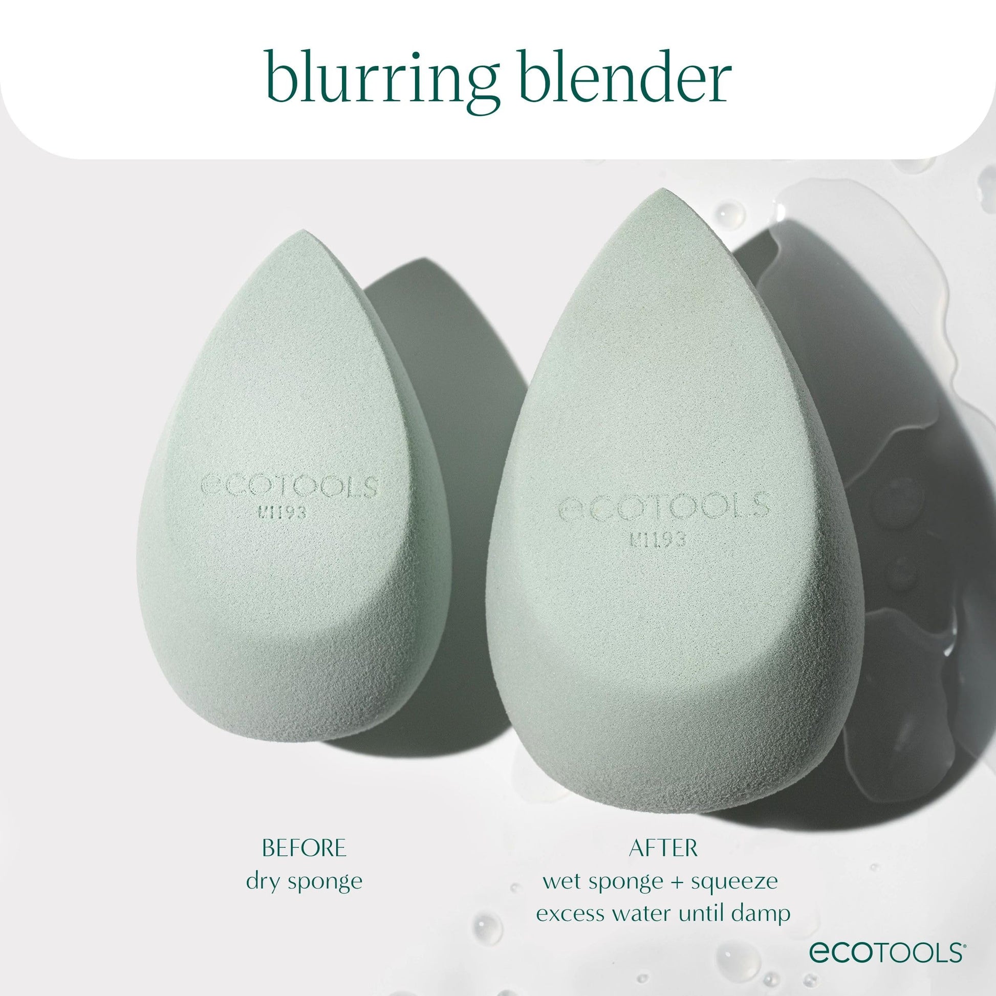 EcoTools Blurring Blender Makeup Sponge, Makeup Blending Sponge For Blurred Skin, For Liquid & Cream Foundation, Cloud Coverage Memory Foam, Eco Friendly, Latex Free, Cruelty-Free & Vegan 1 Count - Medaid International