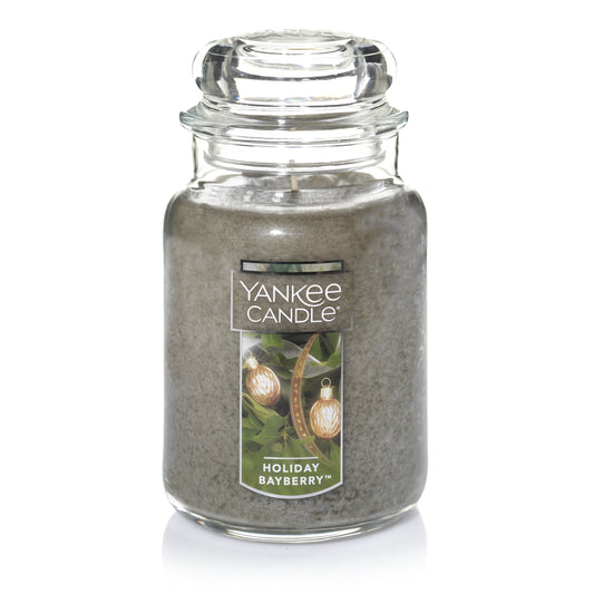 Yankee Candle Bayberry Scented, Classic 22oz Large Jar Single Wick Candle, Over 110 Hours of Burn Time | Holiday Gifts for All - Medaid International