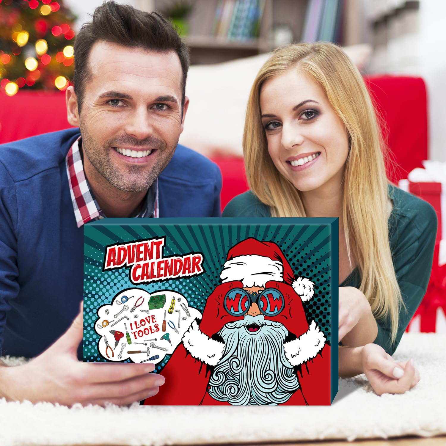 MOVINPE Hand Tool Advent Calendar for Men Teen Boy 2025 Christmas, 24 Days Household Hand Tool Kit Gifts Countdown to Christmas Gadget Tools for Son, Boyfriend, Husband, Dad - Medaid International