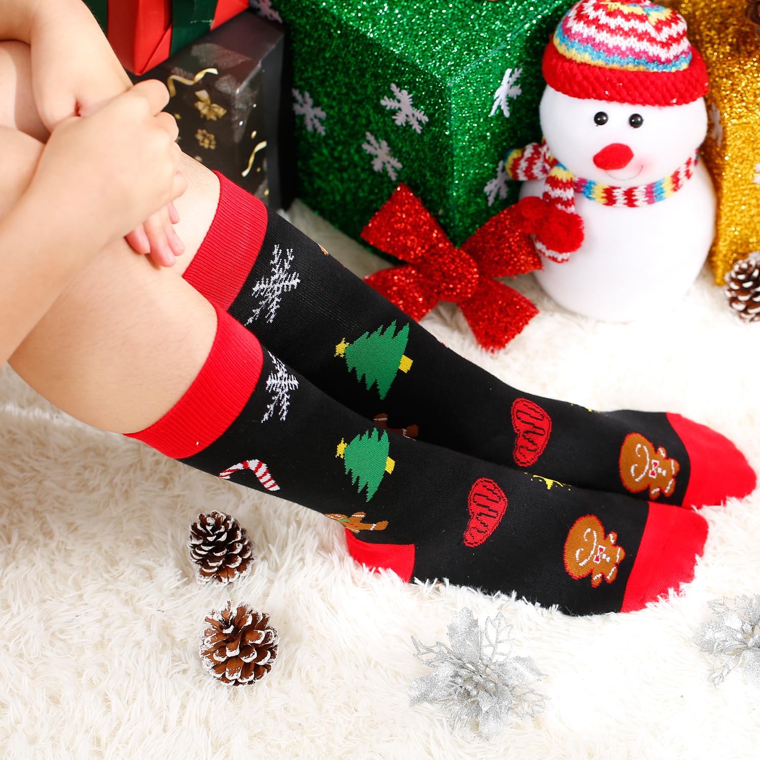 YEXIPO Funny Christmas Socks For Men Women Crew Socks Unisex Novelty Christmas Gifts - Medaid International