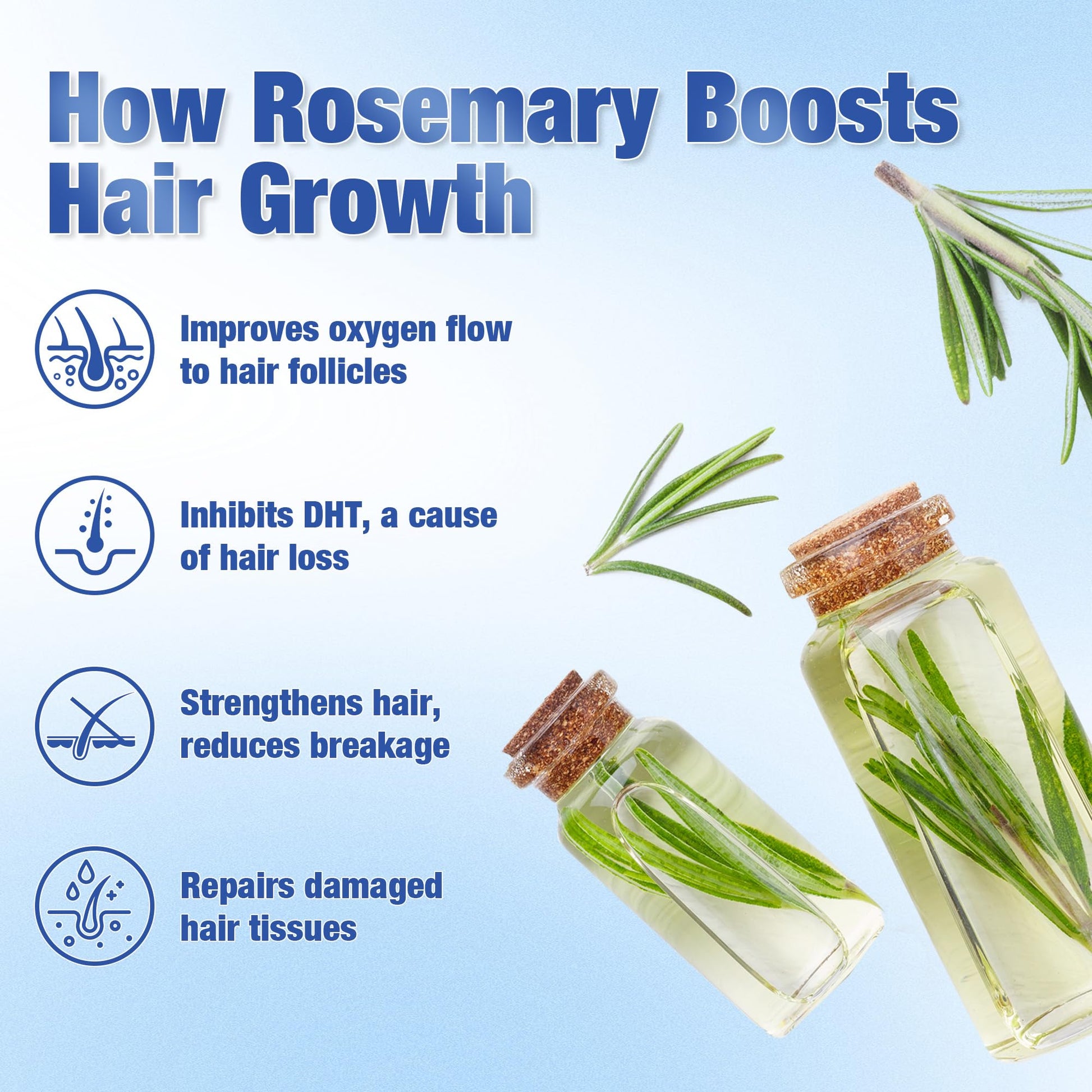 Hair Growth Serum Roll-On (25ml) – Powered by 3% Rosemary, 3% Redensyl & 2% Anagain | DHT Blocker for Stronger, Thicker Hair | Paraben/Sulfate-Free, Suitable for Men & Women - Medaid International