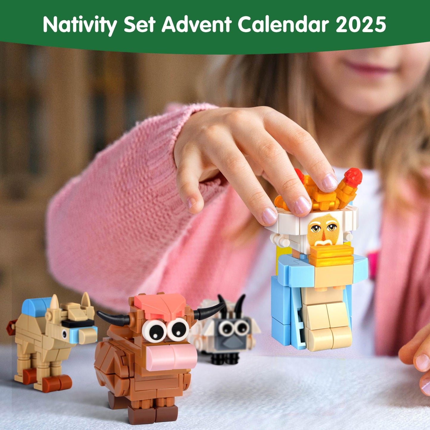 Nativity Advent Calendar 2025 Kids – 24 Days Building Blocks Kits Christmas Gifts Countdown Calendar Set, Stocking Stuffer Building Toys for Boys, Girls, Teens & Adults Ages 6+ - Medaid International
