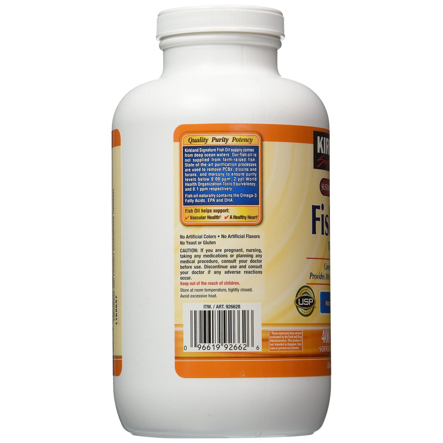 Kirkland Signature Omega-3 Fish Oil Concentrate, 800 Softgels, 1000 mg Fish Oil with 30% Omega-3s (300 mg) - Medaid International