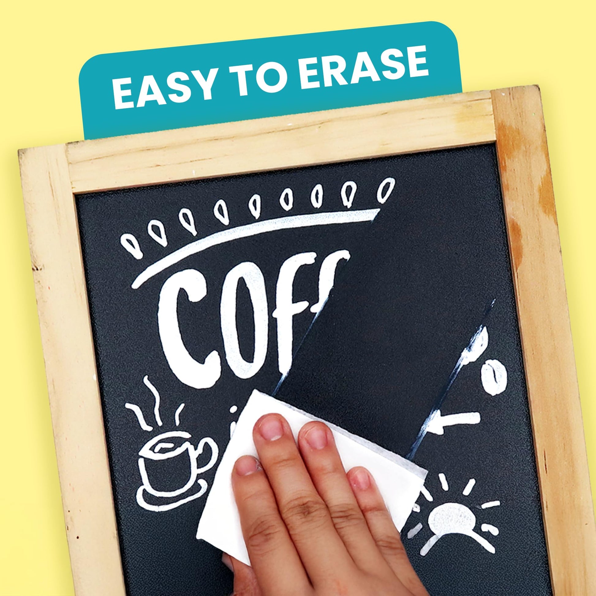 Chalkola Dual Tip Liquid Chalk Markers for Blackboard - (40 Pack, 1mm Fine Tip +5mm Bold) | Wet Erase, Erasable Chalkboard Markers, Chalk Pen for Signs, Car Windows, Wall Calendar, Glass, Board - Medaid International