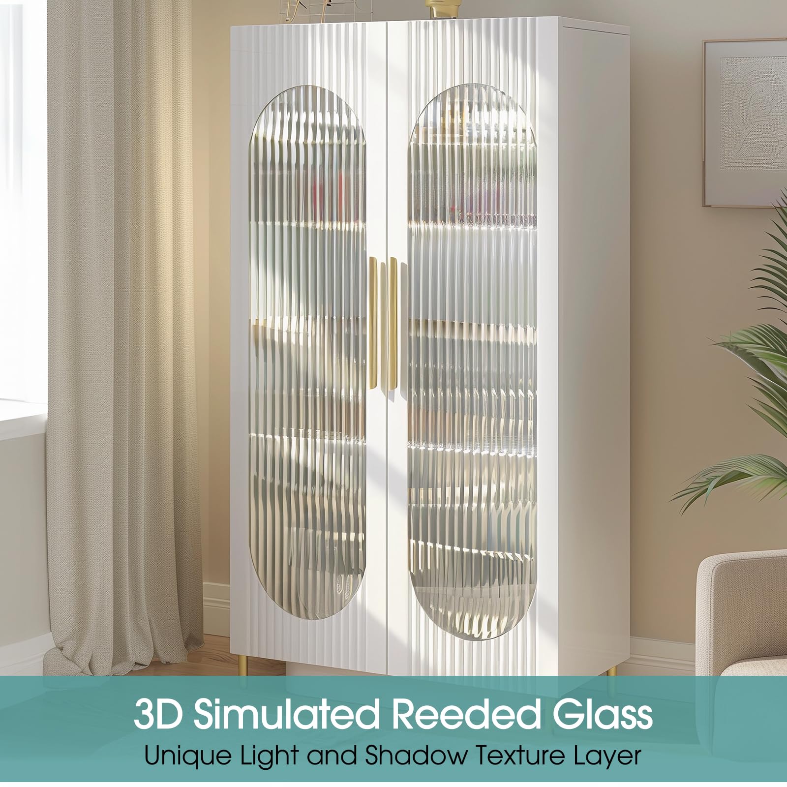 Coavas Window Privacy Film Reeded Glass, Frosted 3D Fluted Glass Window Cling, Adhesive Vinyl Decorative Door Stickers for Bathroom Home Sun Blocking, 17.5x78.7 in, Translucent - Medaid International