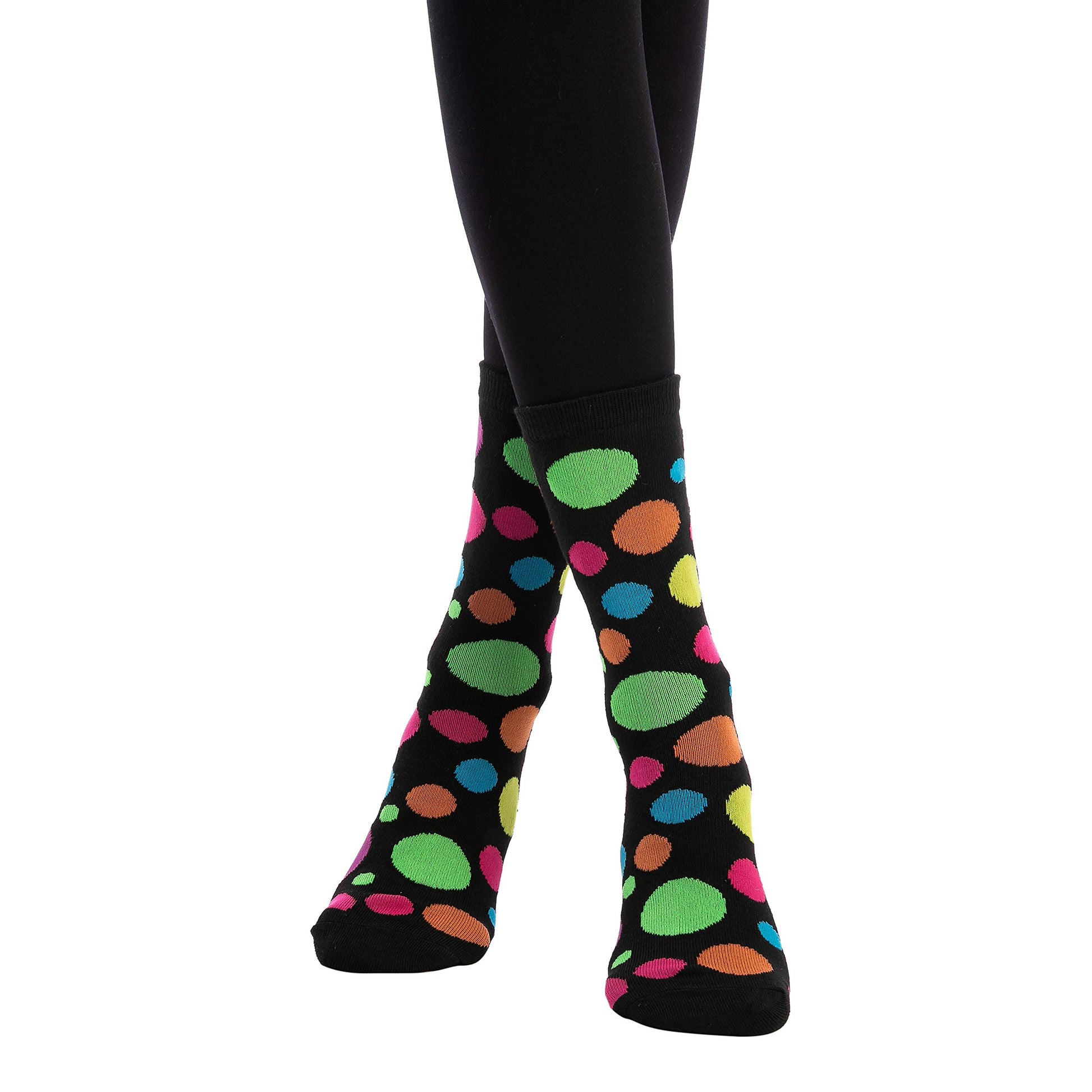 JOYIN 12 PCS Christmas Socks Women Colorful Funky Paint Splash Patterned Crew Socks for Christmas, Holiday or Birthday Gift - Medaid International