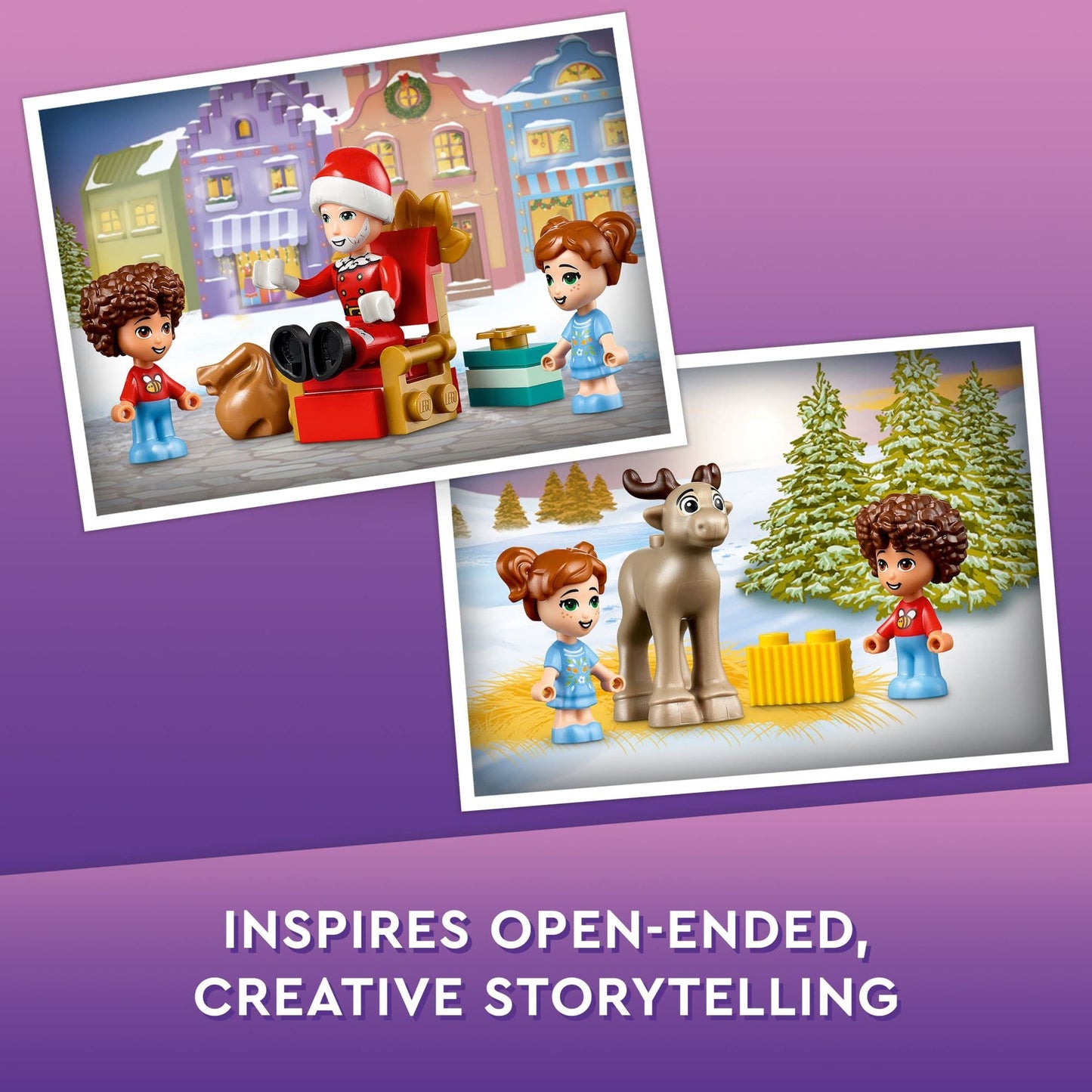 LEGO Friends 2022 Advent Calendar 41706 Building Toy Set; 24 Gifts and Holiday Toys, Including Santa’s Sleigh; for Kids, Boys and Girls, Ages 6+ (312 Pieces) - Medaid International