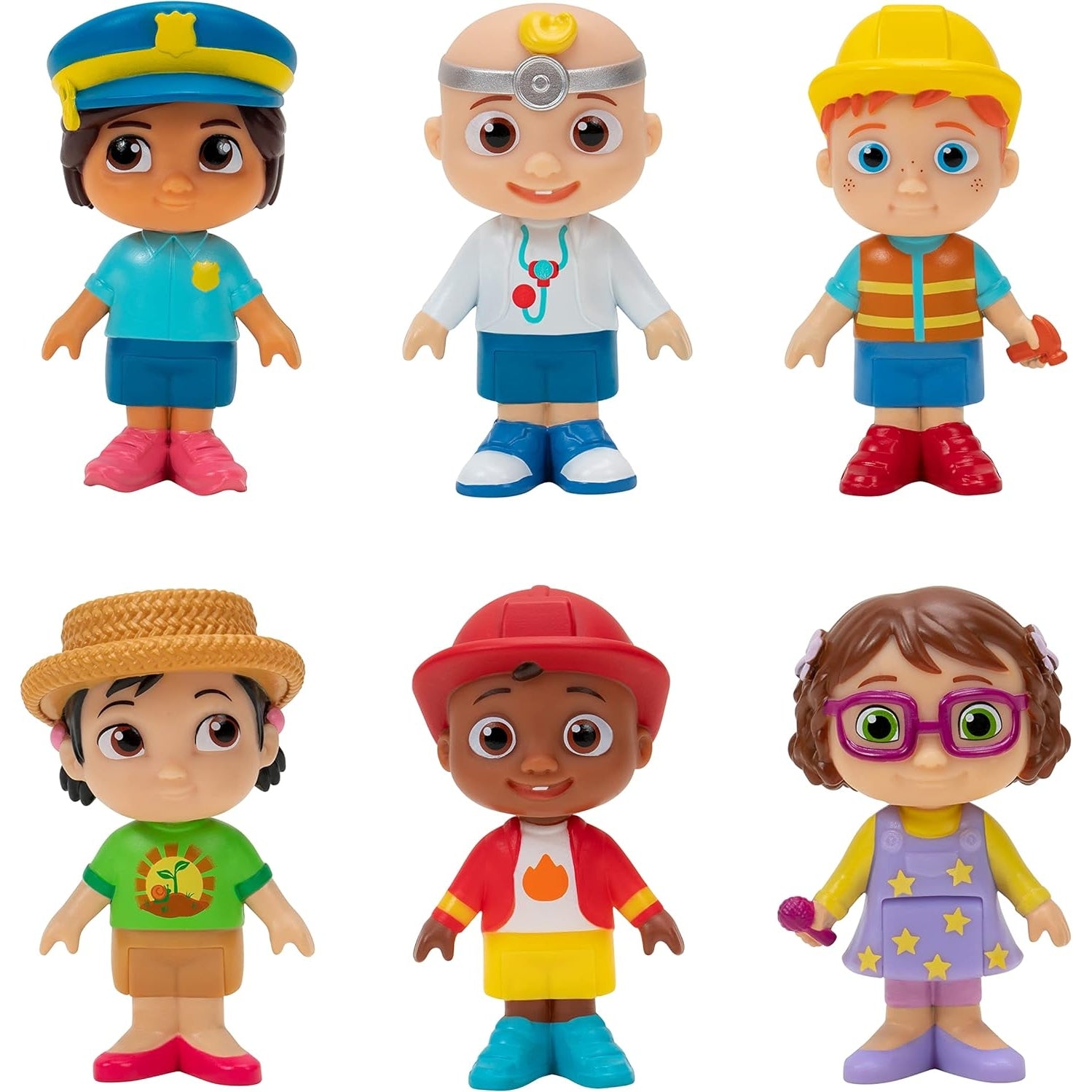 Cocomelon Career Friends 6 Figure Pack - Medaid