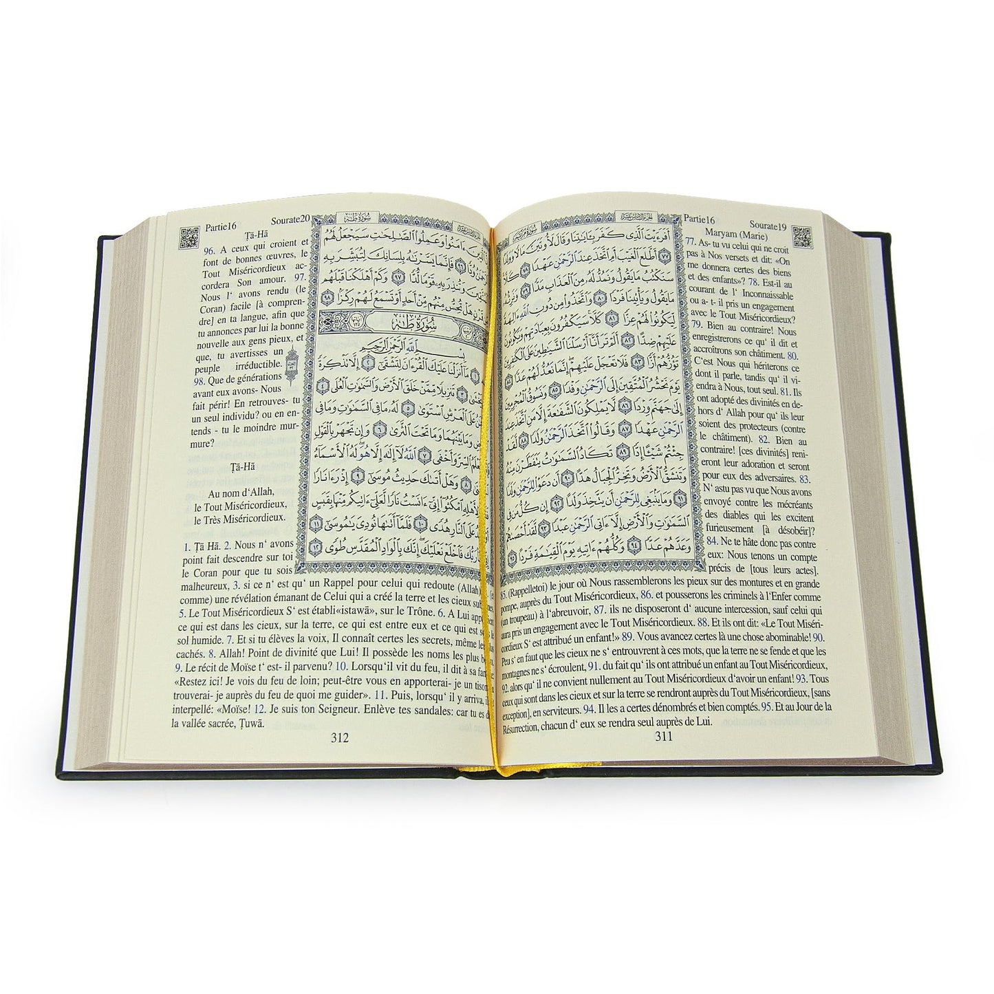 ihvan online Prayer Gift Set for Hajj and Umrah, Muslim Prayer Rug, Prayer Mat, Beads Taasbih, Holy Quran Translated French, Muslim Praying Mat, Islamic Gift Set for Ramadan & Eid, Black - Medaid International