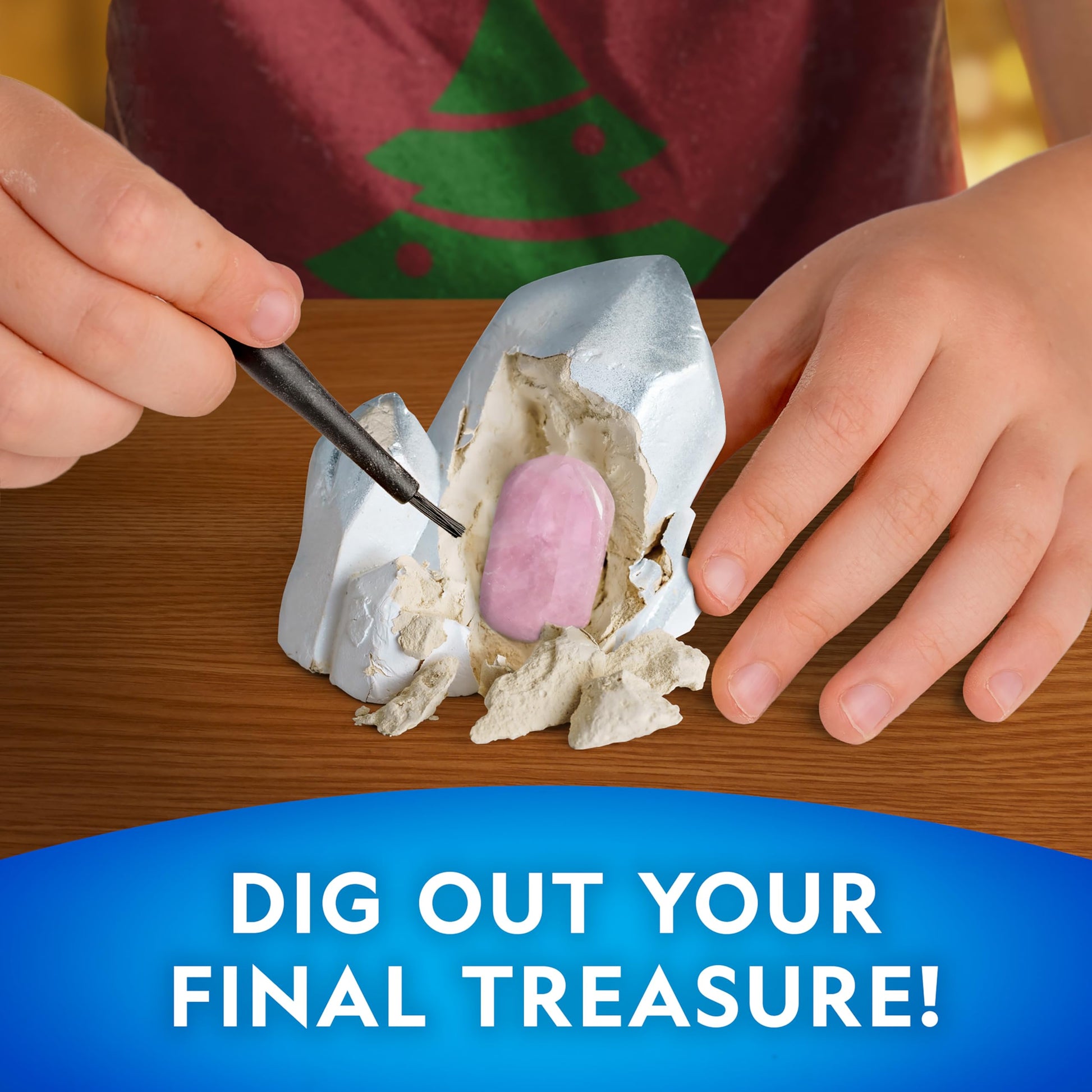 NATIONAL GEOGRAPHIC Gemstone Advent Calendar - 2025 Christmas Countdown Calendar for Kids with 24 Gems to Open Each Day, Complete Rock Collection with Mini Gemstone Dig Kit - Medaid International