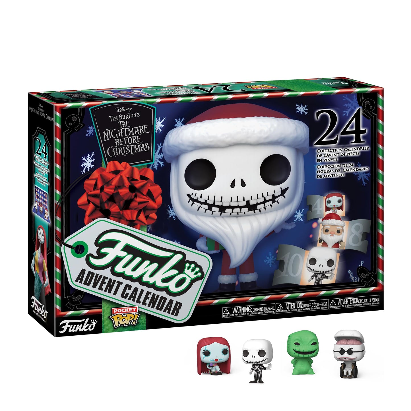 Funko Pop! Advent Calendar: The Nightmare Before Christmas - 24 Days of Surprises - Collectible Vinyl Mini Figures - Mystery Box - Gift Idea - Holiday Present for Kids - Christmas Countdown - Medaid International