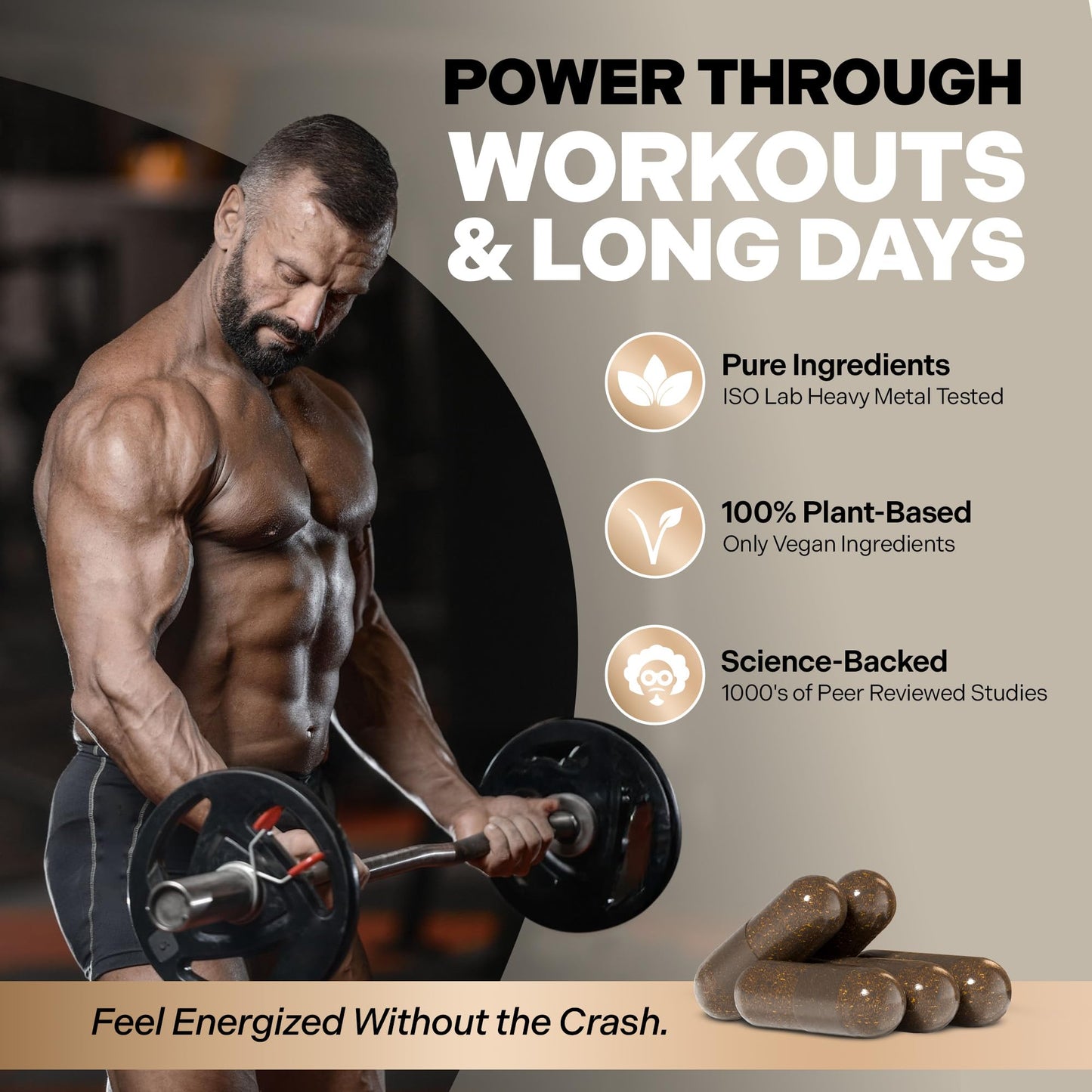 Essencraft Atlas X Testosterone Supplement for Men – 10-in-1 Natural Testosterone Booster & Muscle Booster w/Shilajit, Zinc, Tongkat Ali, & More (120 Capsules) - Medaid International