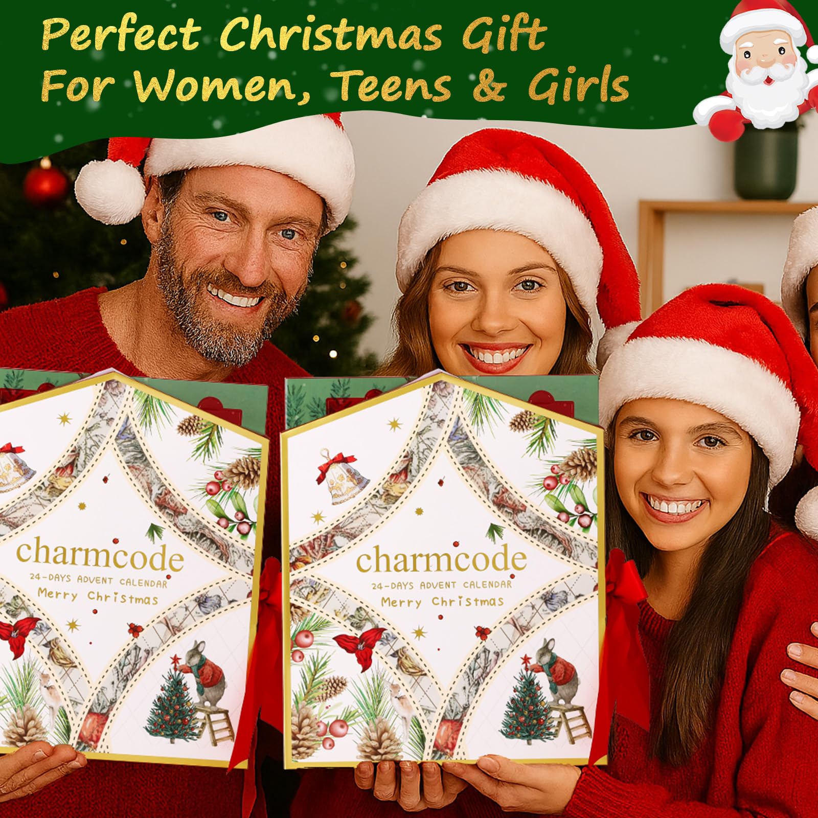 CHARMCODE Makeup Advent Calendar 2025, 24 Days Christmas Countdown Calendar Gift Set for Adult Women Teen Girls, Xmas Holiday Beauty & Cosmetic Surprise Make up Kit for Women Full Kit - Medaid International