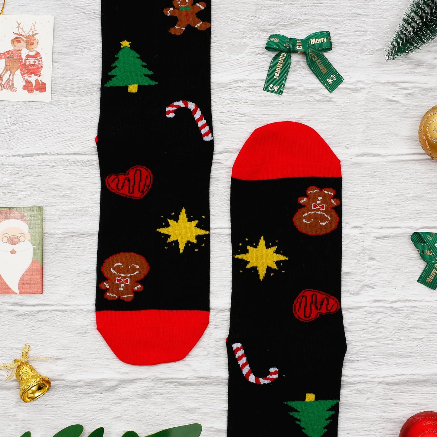 YEXIPO Funny Christmas Socks For Men Women Crew Socks Unisex Novelty Christmas Gifts - Medaid International