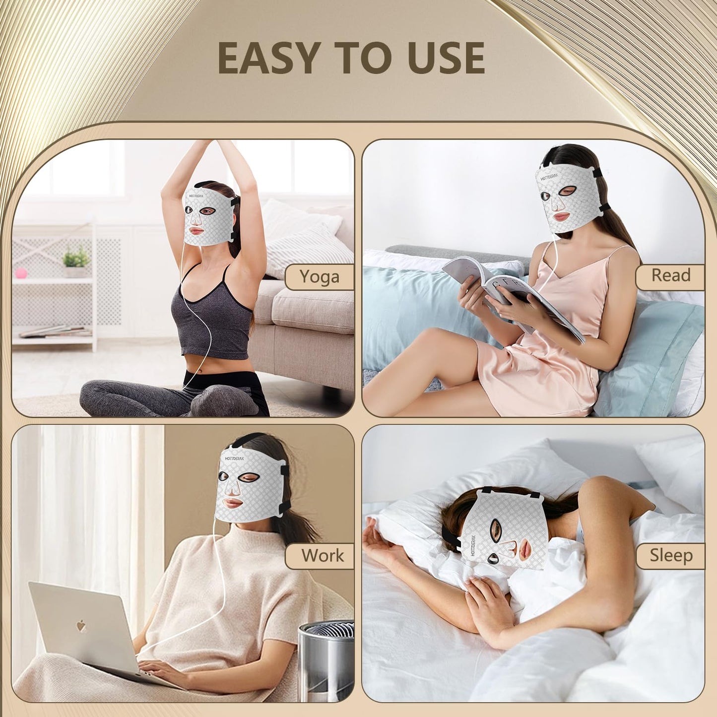 Hottoerak Red Light for Face, 660nm Red Light and 850nm Near Infrared LED Face Light with Dual Driver Option, Suitable for Travel and Home Use - Medaid International