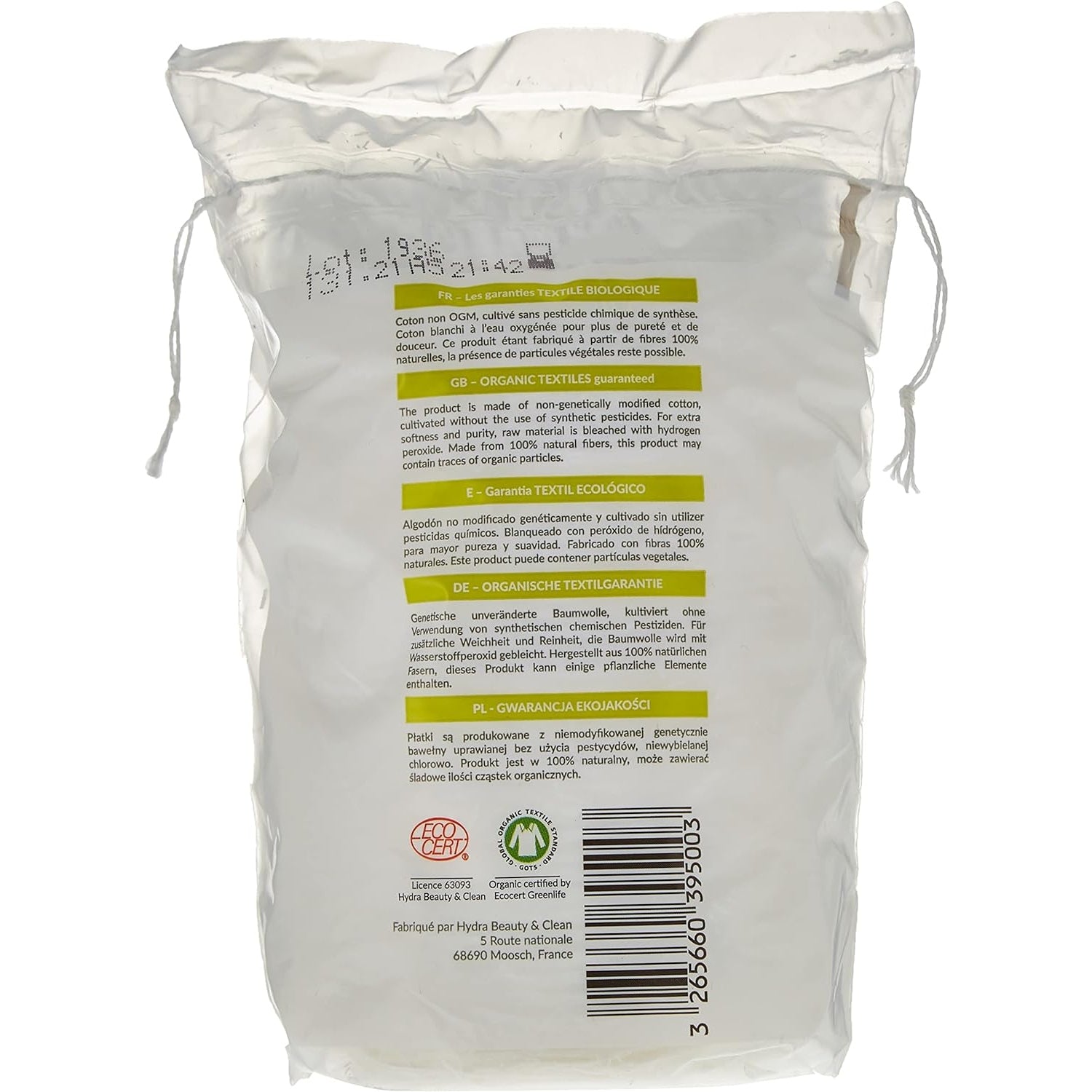Bocoton 100% organic bio cotton pads maxi oval for makeup 40s - Medaid