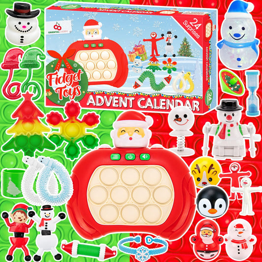 Advent Calendar 2025-24 Days of Surprises Fidget Toys Bulk - Christmas Holiday Countdown Advent Calendars - Sensory Toy Gifts for Toddler Kids Teens Girls Age 4 5 6 7 8 9 10 11 12 Year Old Classroom - Medaid International