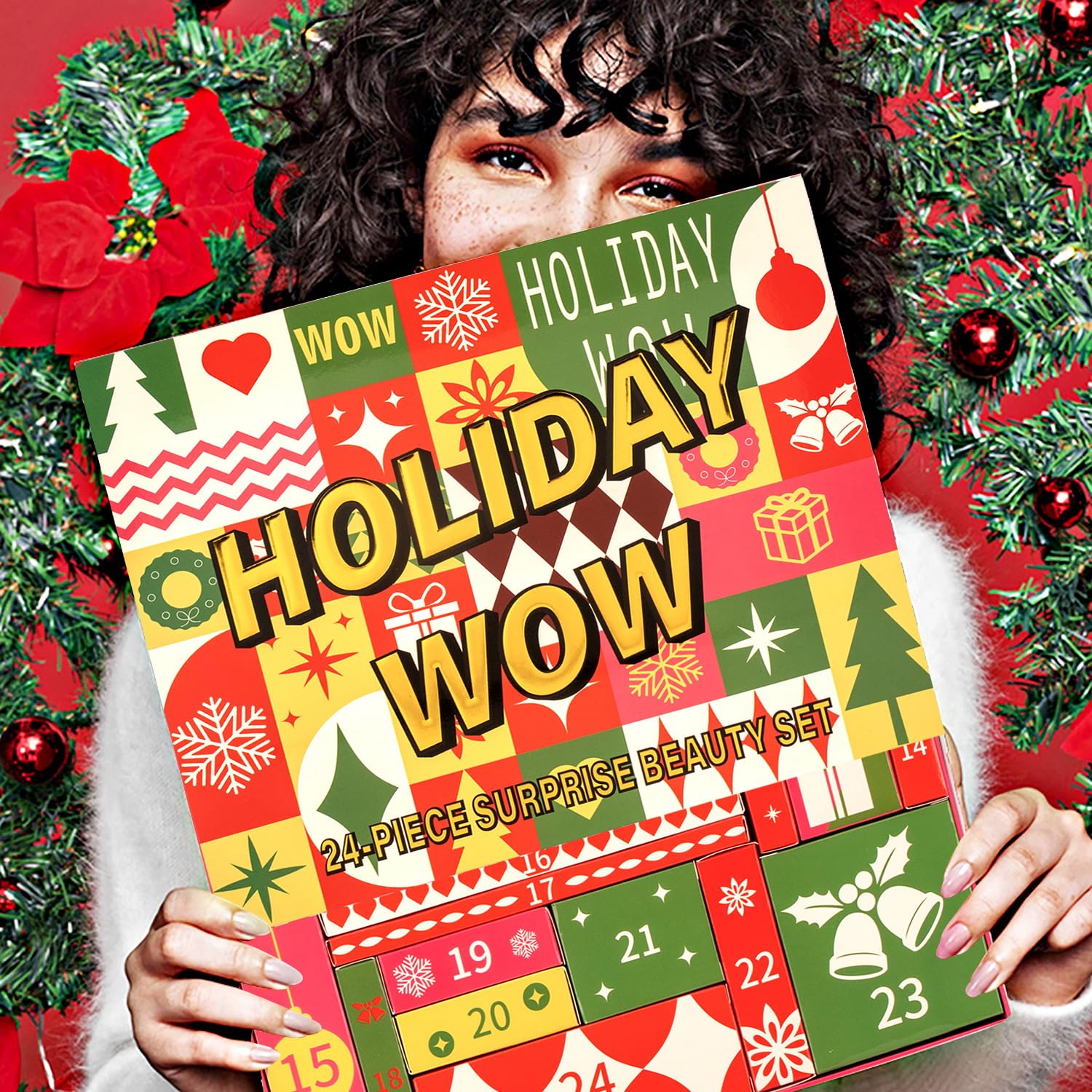 UPGRADED Professional Makeup Advent Calendar Real Makeup for Girls Teens Women Advent Beauty Calendar 2025 24Pcs Individually Boxed Christmas Xmas Surprises Beauty Countdown Set - Medaid International