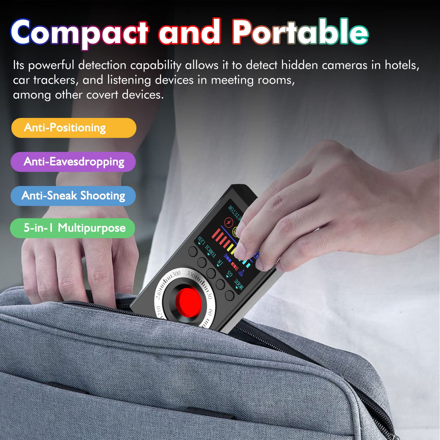 FOWARD GAUSS Hidden Camera Detector Portable - Medaid International