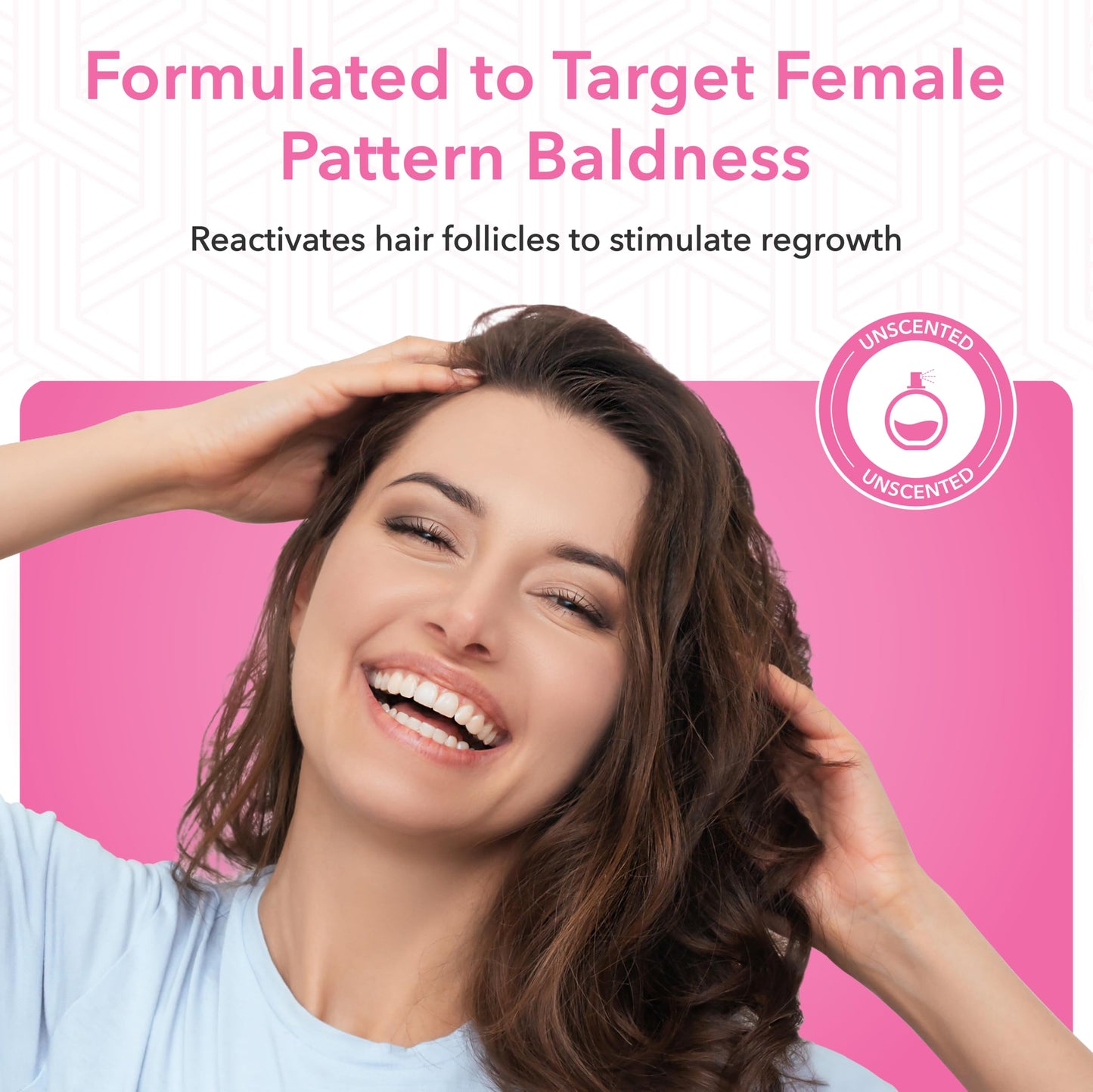 Hair-Regen Advanced 2% Minoxidil For Women, Hair Regrowth Treatment for Thinning Hair, Hair Loss for Women,6 Month Supply, Minoxidil Topical Solution for Thicker Fuller Hair - Medaid International